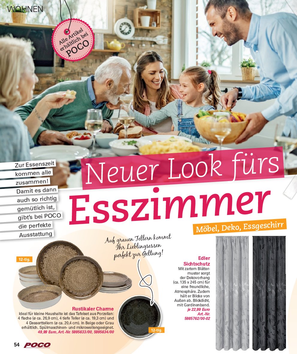 poco - Poco - Wohnwelt Herbst-Prospekt gültig vom 01.09. bis 30.11. - page: 54