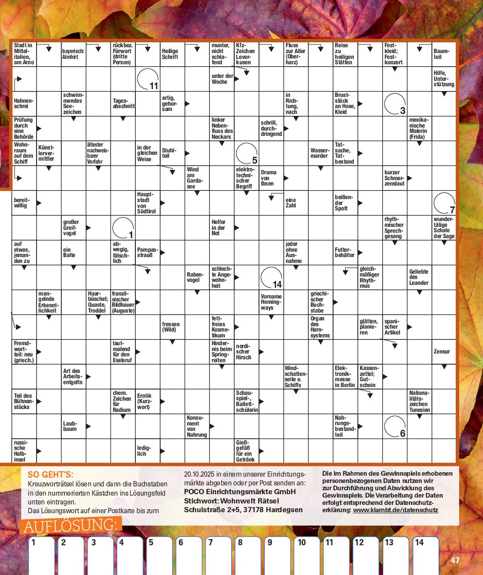 poco - Poco - Wohnwelt Herbst-Prospekt gültig vom 01.09. bis 30.11. - page: 47