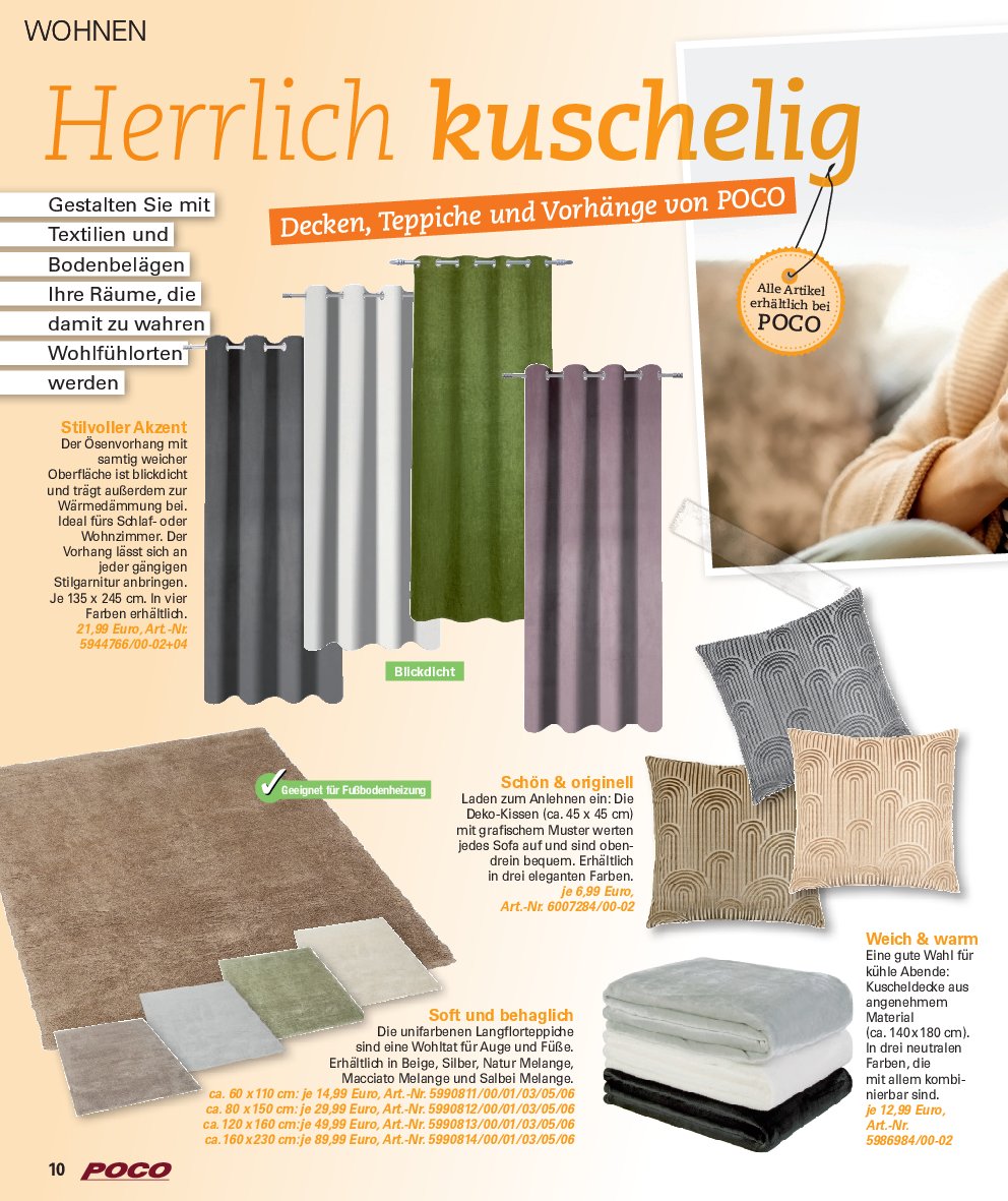 poco - Poco - Wohnwelt Herbst-Prospekt gültig vom 01.09. bis 30.11. - page: 10