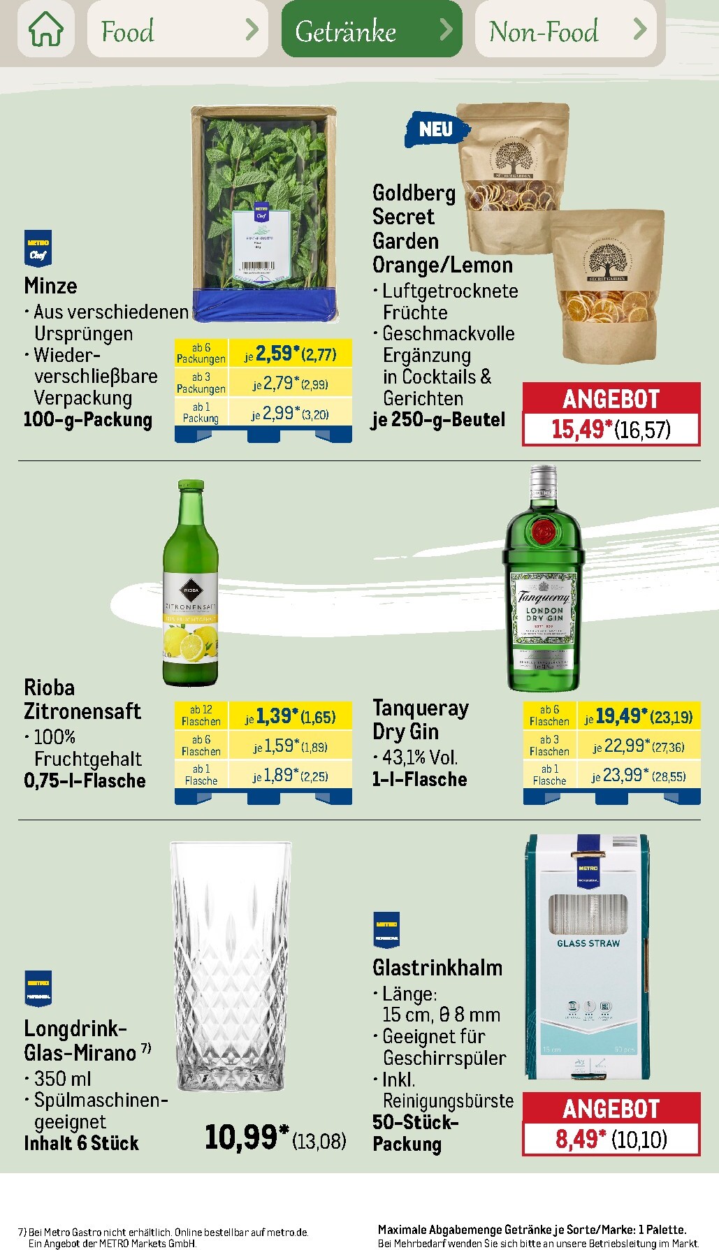 metro - Metro - Saisonkatalog Outdoor Dining Prospekt nächste Woche – von Montag 01.06.2026 bis Freitag 31.07.2026 - page: 34