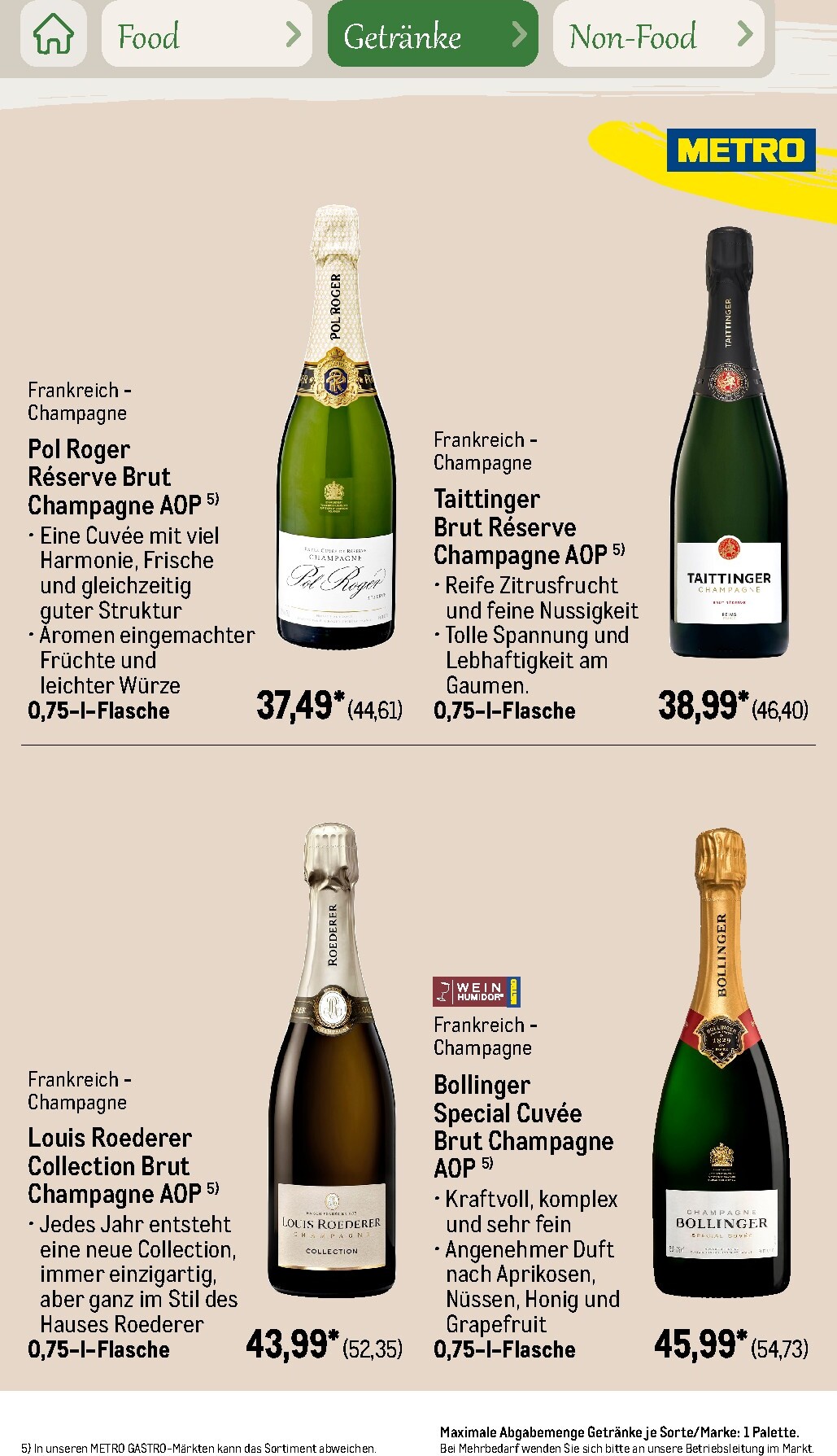metro - Metro - Saisonkatalog Outdoor Dining Prospekt nächste Woche – von Montag 01.06.2026 bis Freitag 31.07.2026 - page: 43