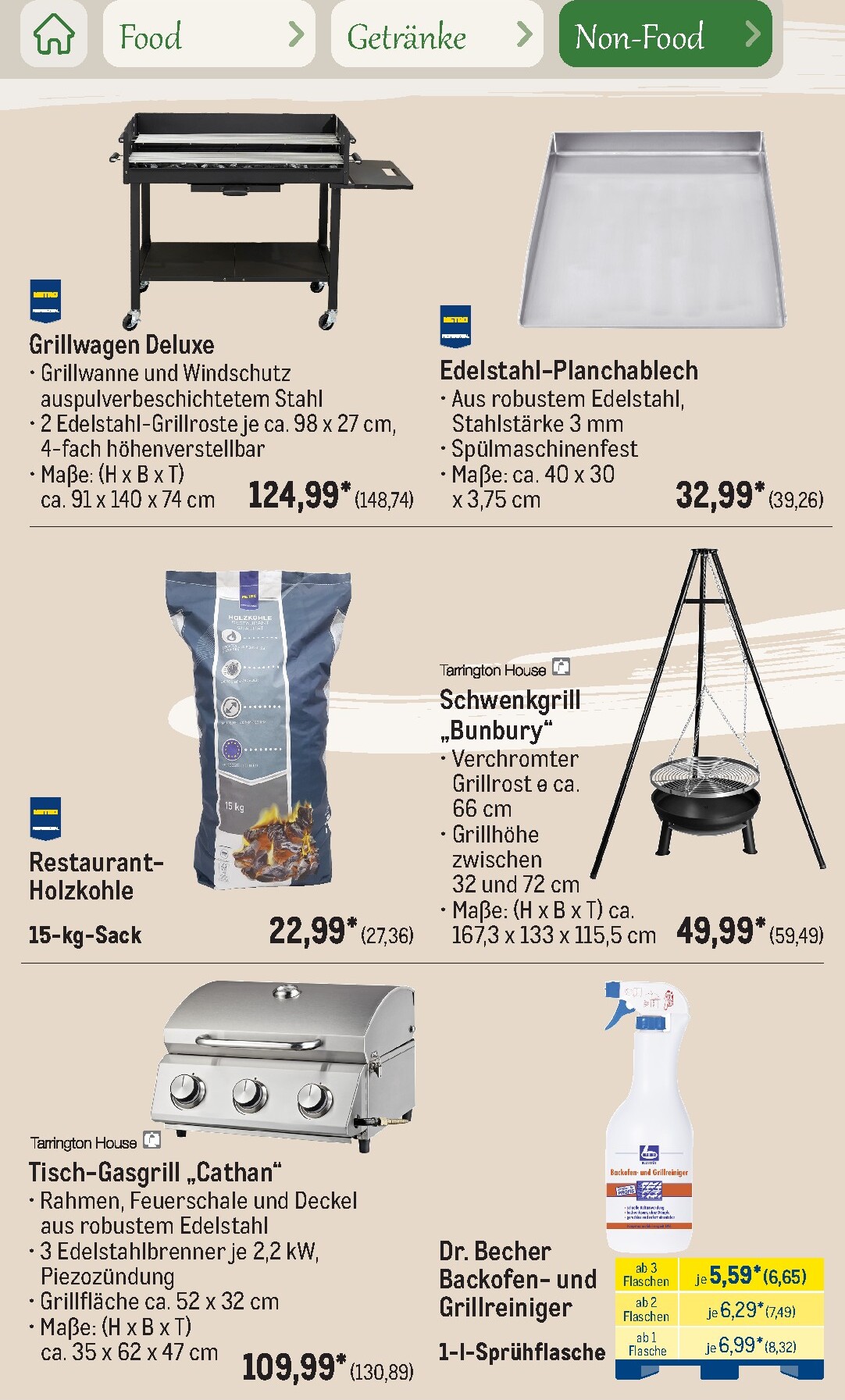 metro - Metro - Saisonkatalog Outdoor Dining Prospekt nächste Woche – von Montag 01.06.2026 bis Freitag 31.07.2026 - page: 93