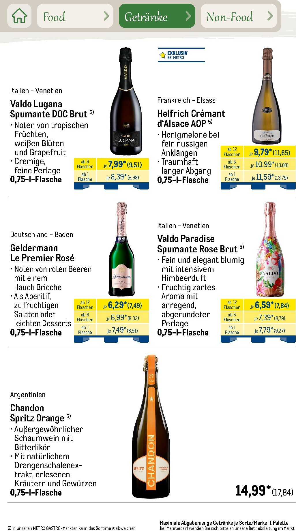 metro - Metro - Saisonkatalog Outdoor Dining Prospekt nächste Woche – von Montag 01.06.2026 bis Freitag 31.07.2026 - page: 40