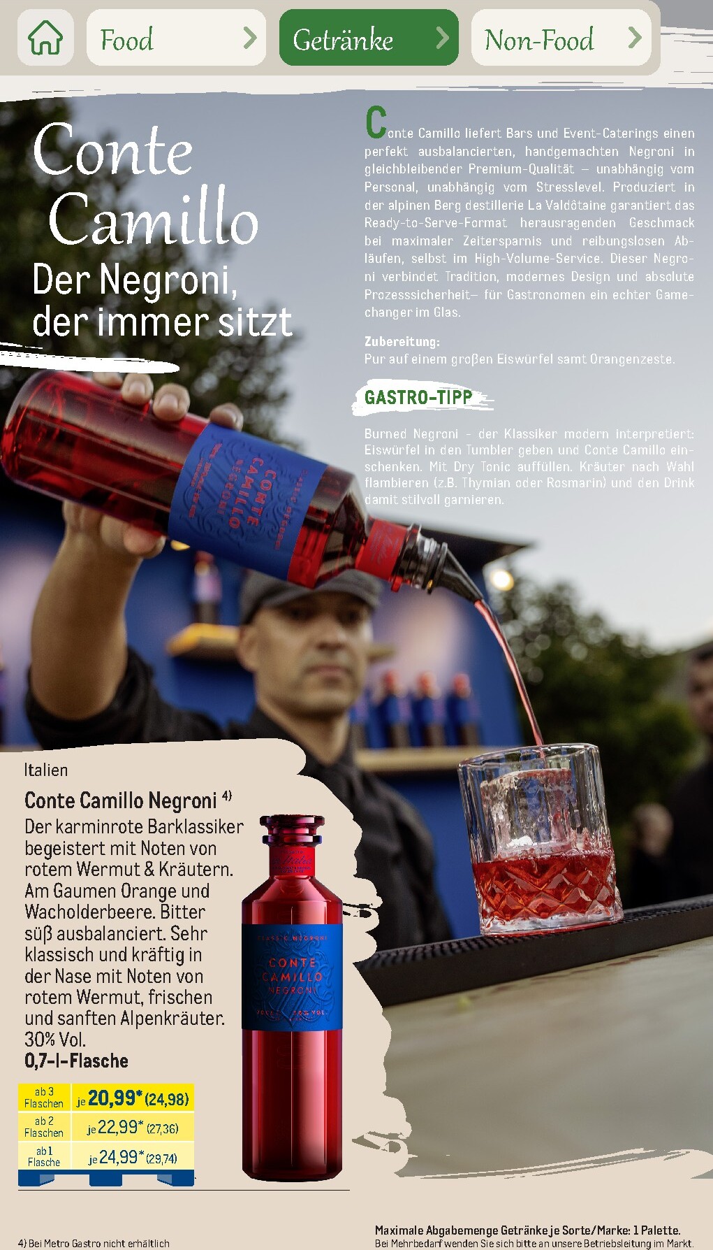 metro - Metro - Saisonkatalog Outdoor Dining Prospekt nächste Woche – von Montag 01.06.2026 bis Freitag 31.07.2026 - page: 70