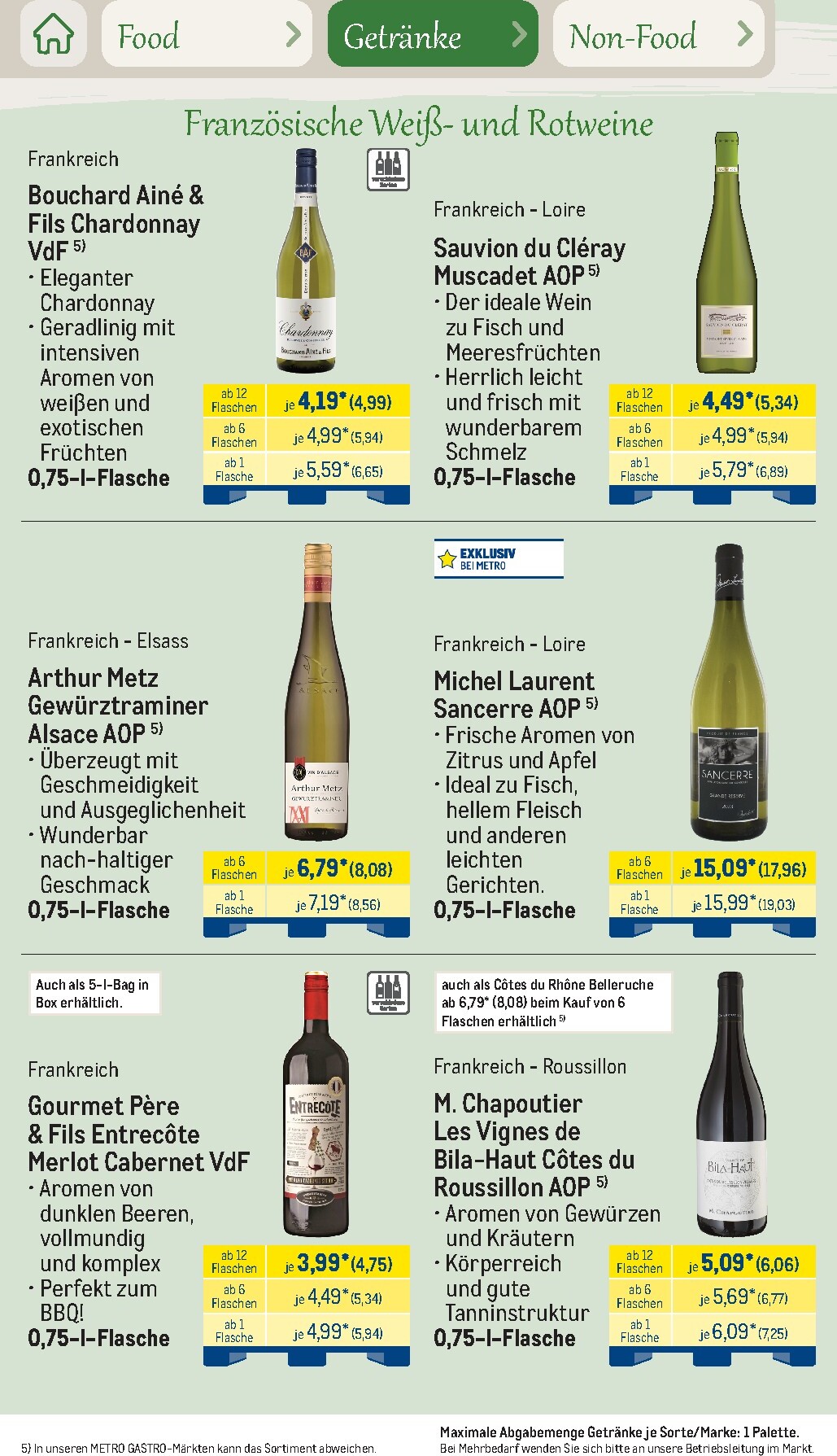 metro - Metro - Saisonkatalog Outdoor Dining Prospekt – von Montag 01.06.2026 bis Freitag 31.07.2026 - page: 59