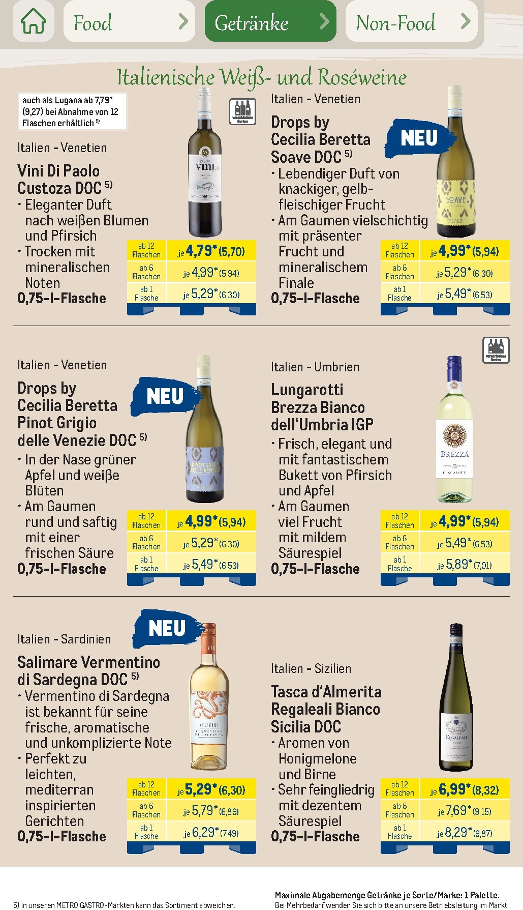 metro - Metro - Saisonkatalog Outdoor Dining Prospekt – von Montag 01.06.2026 bis Freitag 31.07.2026 - page: 49