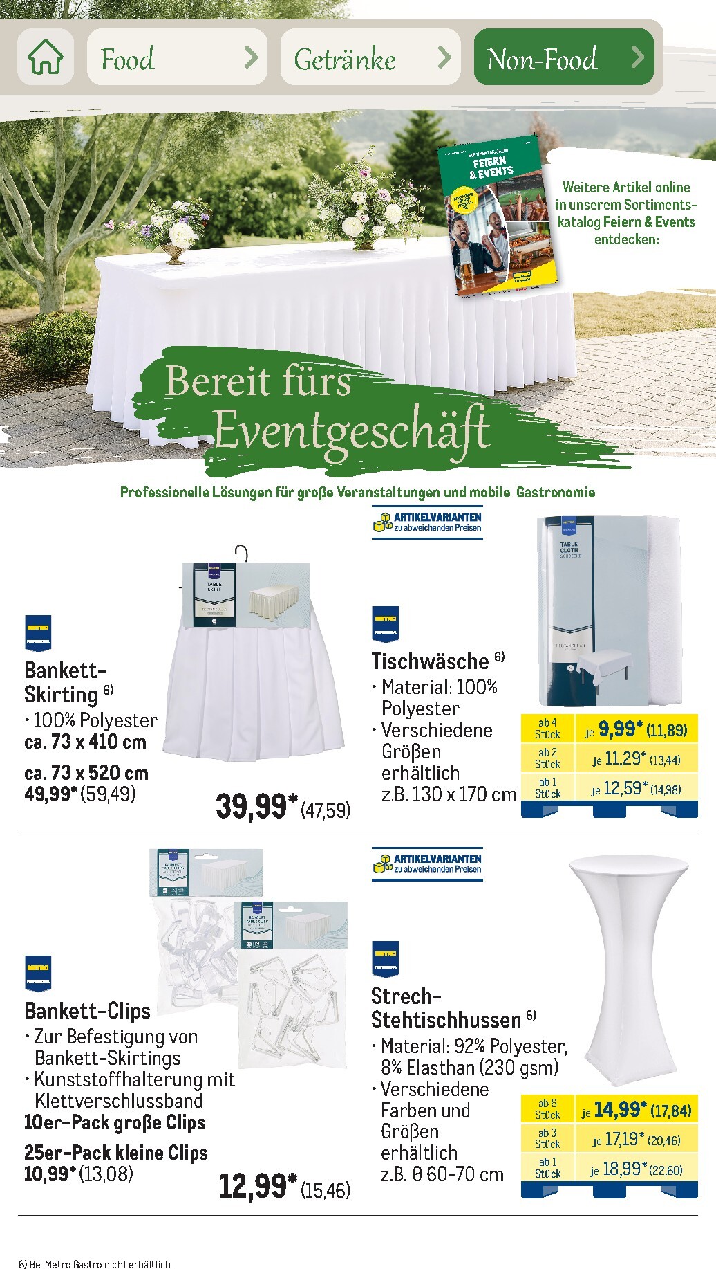 metro - Metro - Saisonkatalog Outdoor Dining Prospekt – von Montag 01.06.2026 bis Freitag 31.07.2026 - page: 95