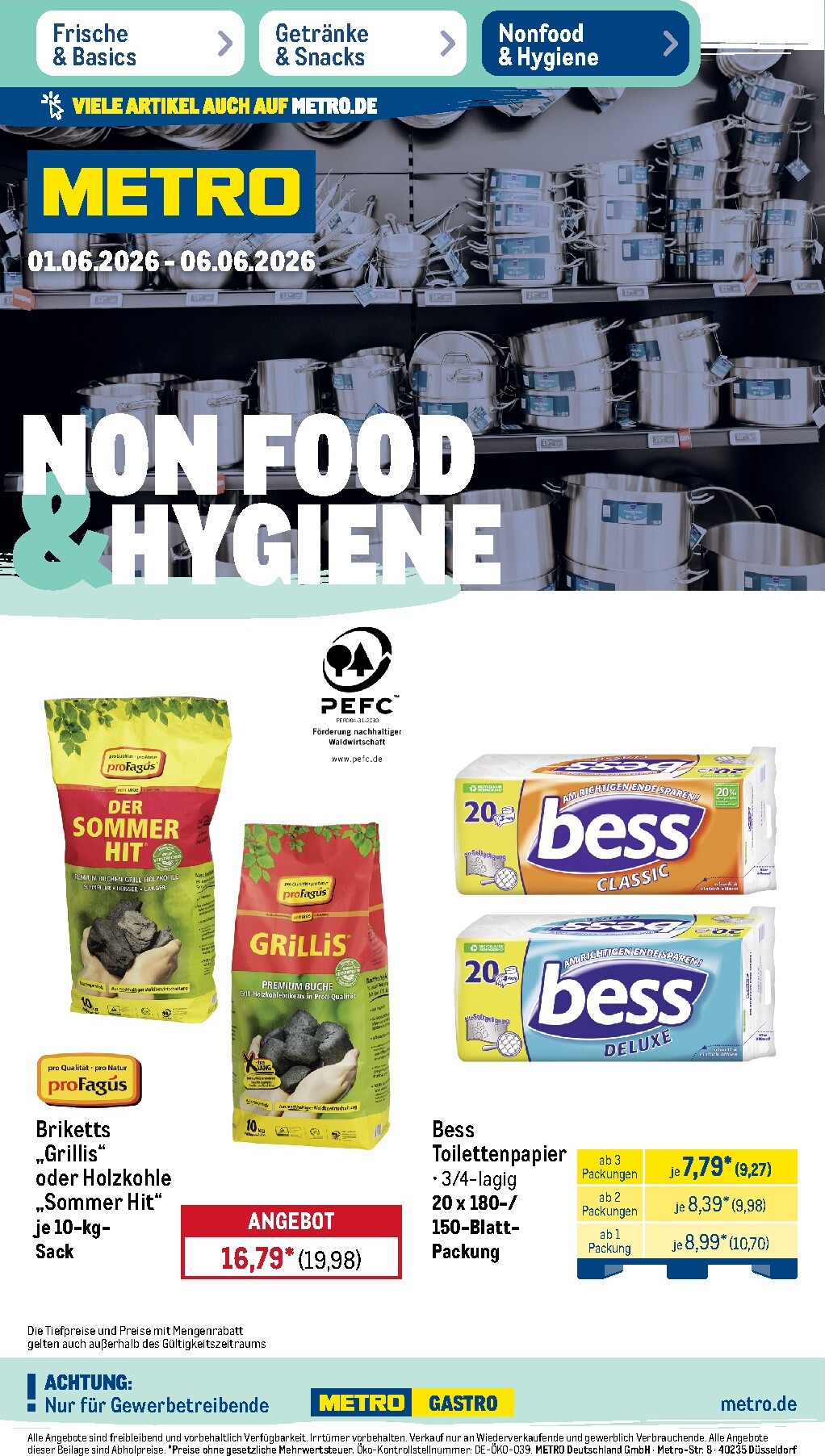 metro - Metro - NonFood-Angebote Prospekt – von Montag 01.06.2026 bis Samstag 06.06.2026