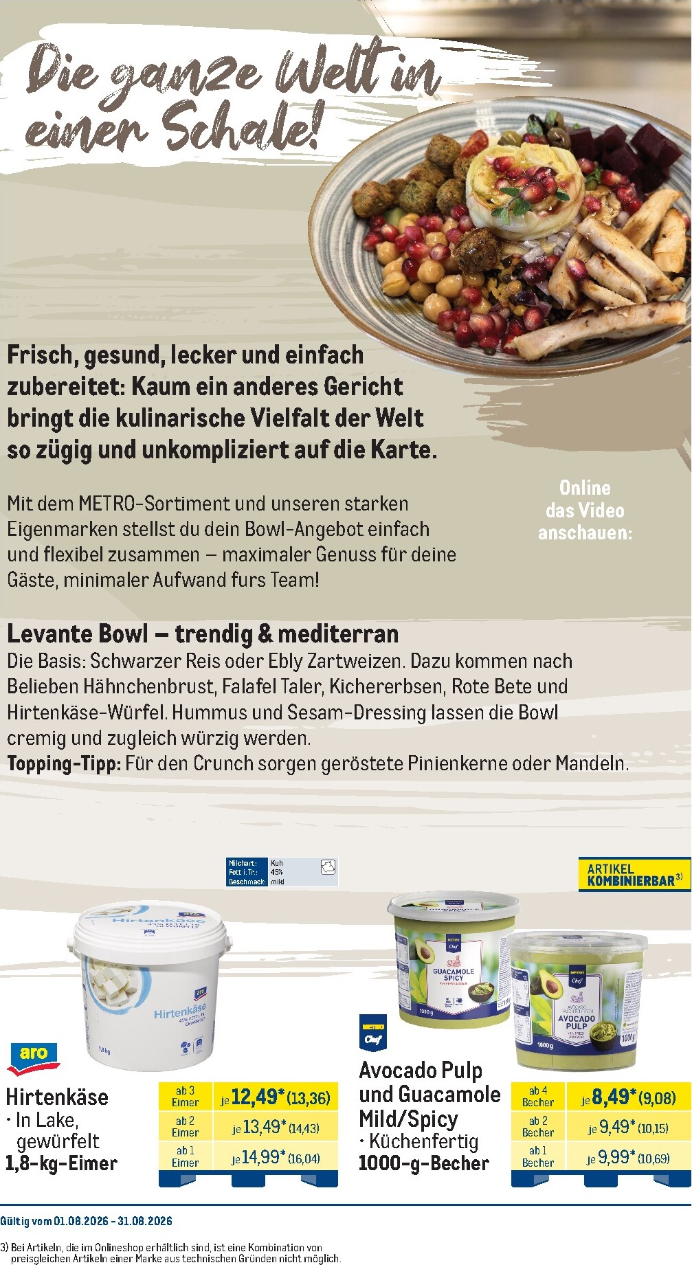 metro - Metro - Monats-Menü Prospekt nächste Woche – von Samstag 01.08.2026 bis Montag 31.08.2026 - page: 2