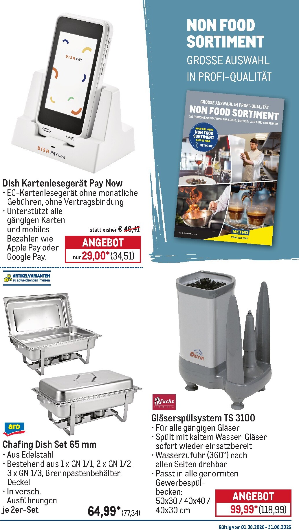 metro - Metro - Monats-Menü Prospekt nächste Woche – von Samstag 01.08.2026 bis Montag 31.08.2026 - page: 35