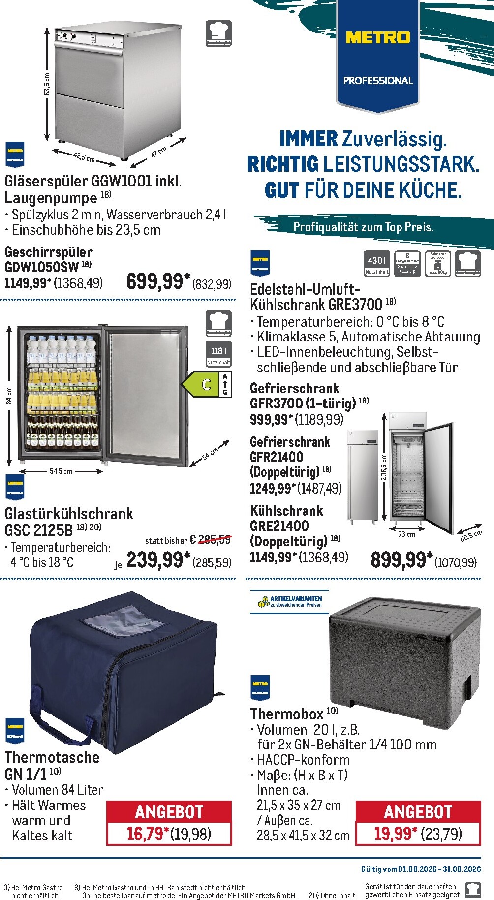 metro - Metro - Monats-Menü Prospekt nächste Woche – von Samstag 01.08.2026 bis Montag 31.08.2026 - page: 40
