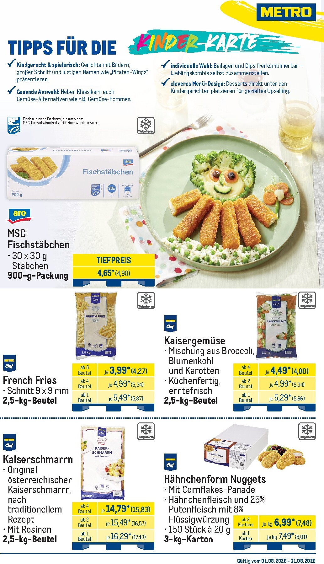 metro - Metro - Monats-Menü Prospekt nächste Woche – von Samstag 01.08.2026 bis Montag 31.08.2026 - page: 15
