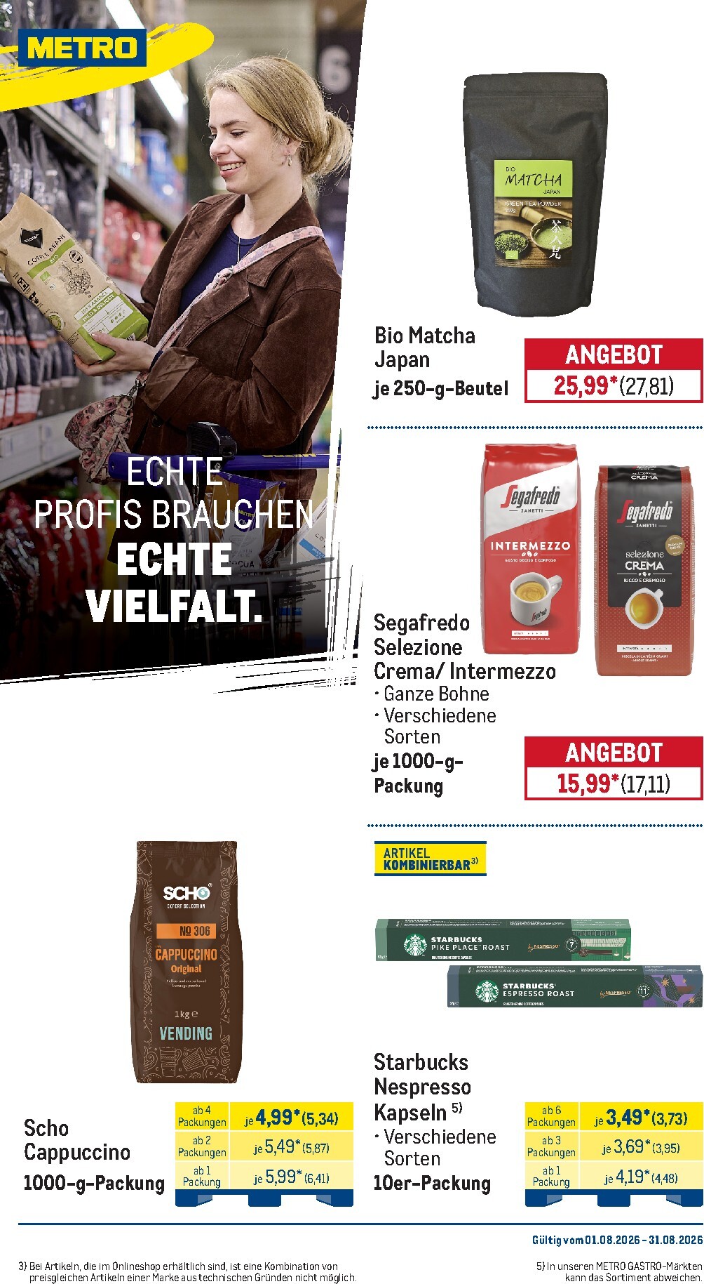 metro - Metro - Monats-Menü Prospekt nächste Woche – von Samstag 01.08.2026 bis Montag 31.08.2026 - page: 23