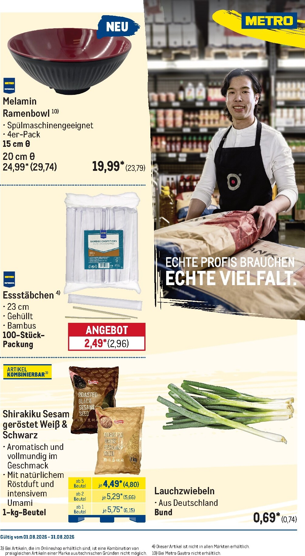 metro - Metro - Monats-Menü Prospekt nächste Woche – von Samstag 01.08.2026 bis Montag 31.08.2026 - page: 8