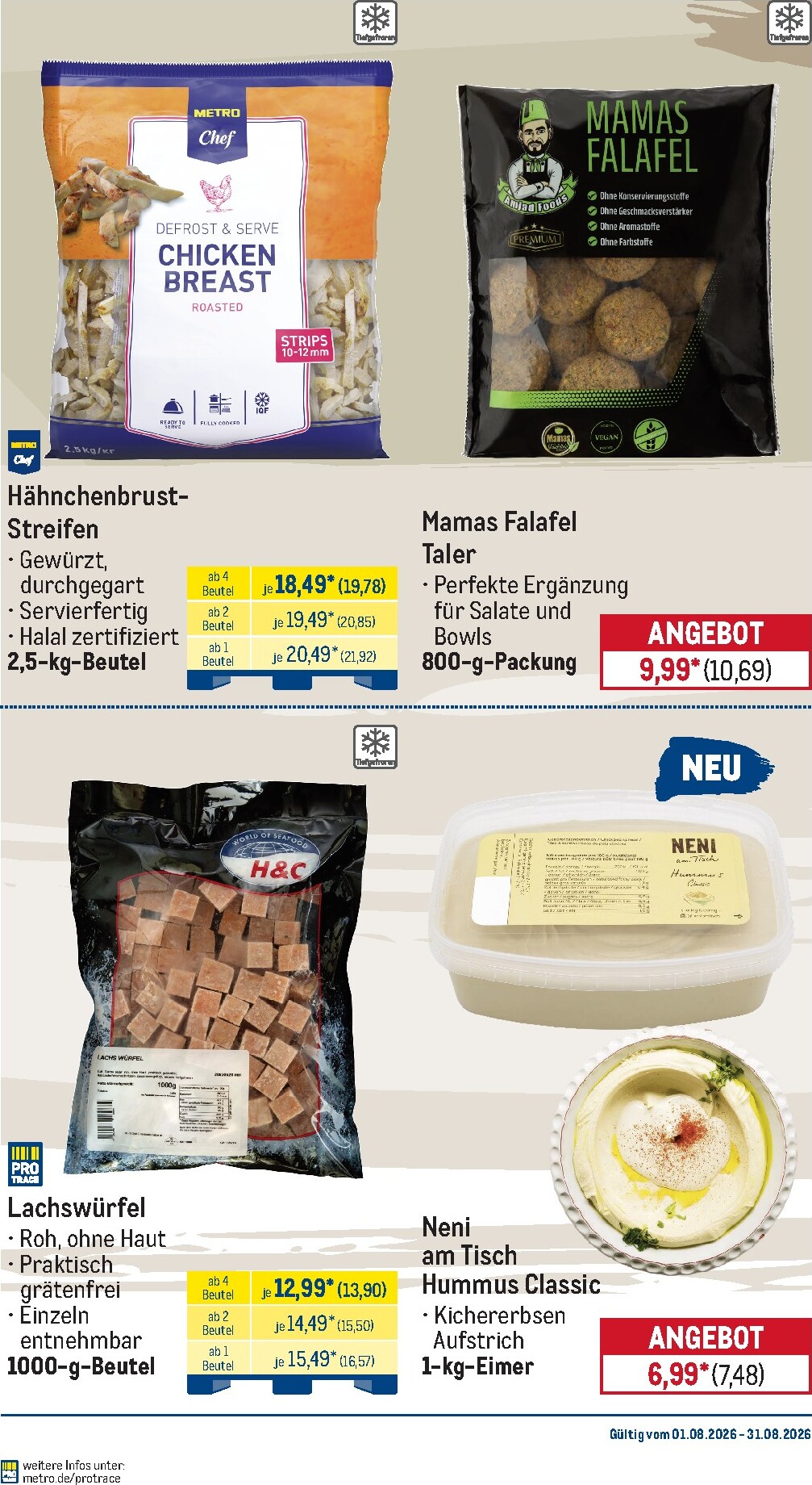 metro - Metro - Monats-Menü Prospekt nächste Woche – von Samstag 01.08.2026 bis Montag 31.08.2026 - page: 3