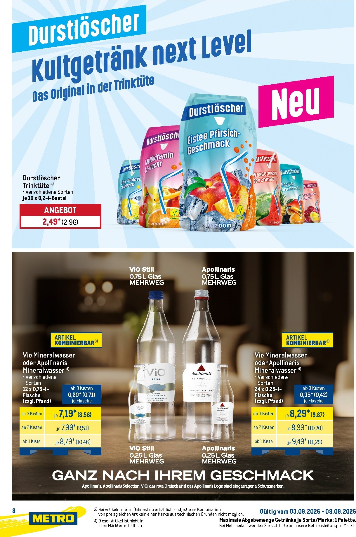 metro - Metro - Starke Marken Prospekt nächste Woche – von Montag 03.08.2026 bis Samstag 08.08.2026 - page: 8