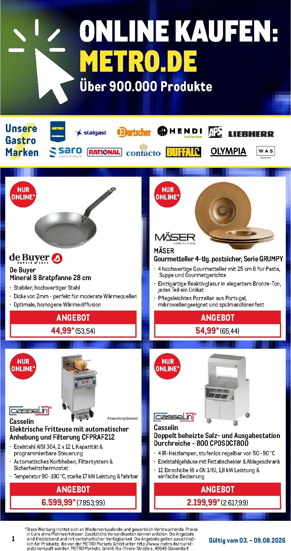 metro - Metro - Wochen Angebote Prospekt – von Montag 03.08.2026 bis Samstag 08.08.2026 - page: 51