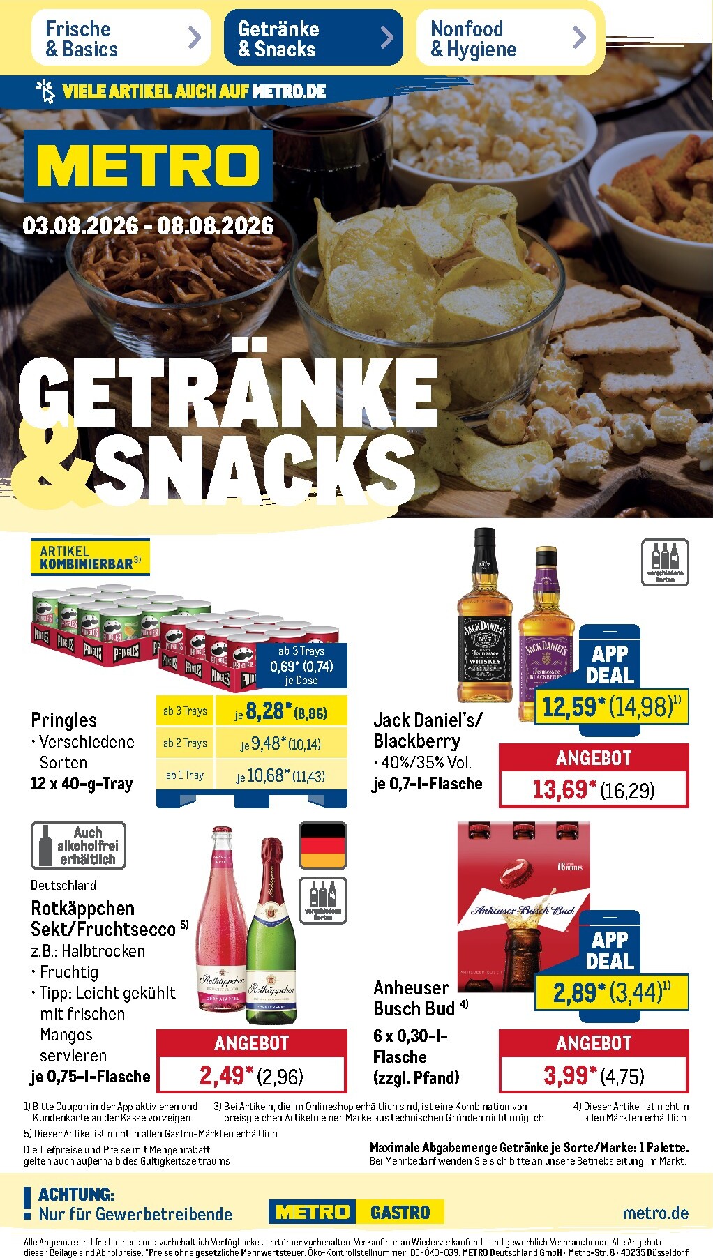 metro - Metro - Wochen Angebote Prospekt – von Montag 03.08.2026 bis Samstag 08.08.2026 - page: 22