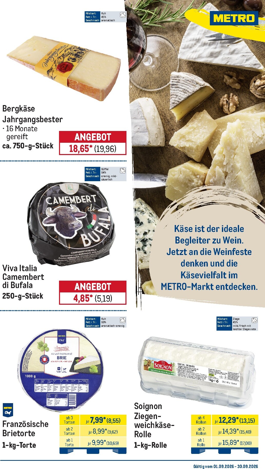 metro - Metro - Monats Menü Prospekt nächste Woche – von Dienstag 01.09.2026 bis Mittwoch 30.09.2026 - page: 17