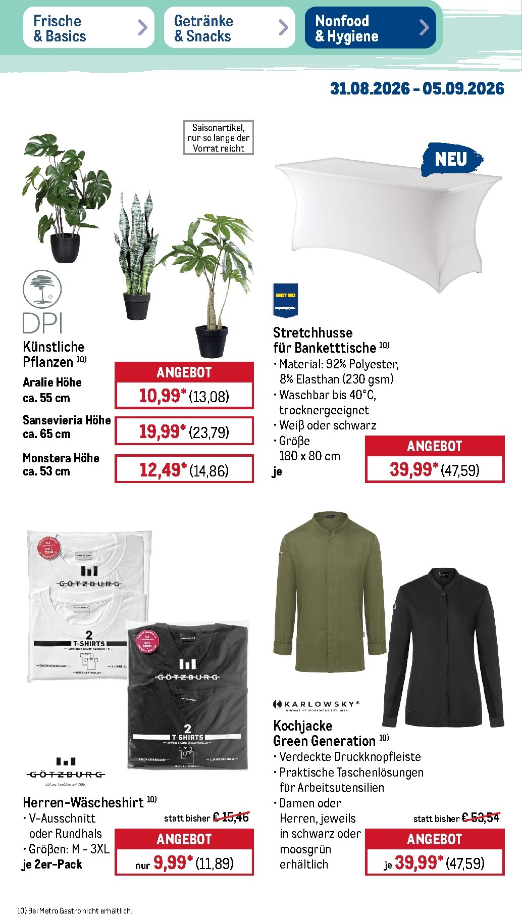 metro - Metro - NonFood Prospekt nächste Woche – von Montag 31.08.2026 bis Samstag 05.09.2026 - page: 7
