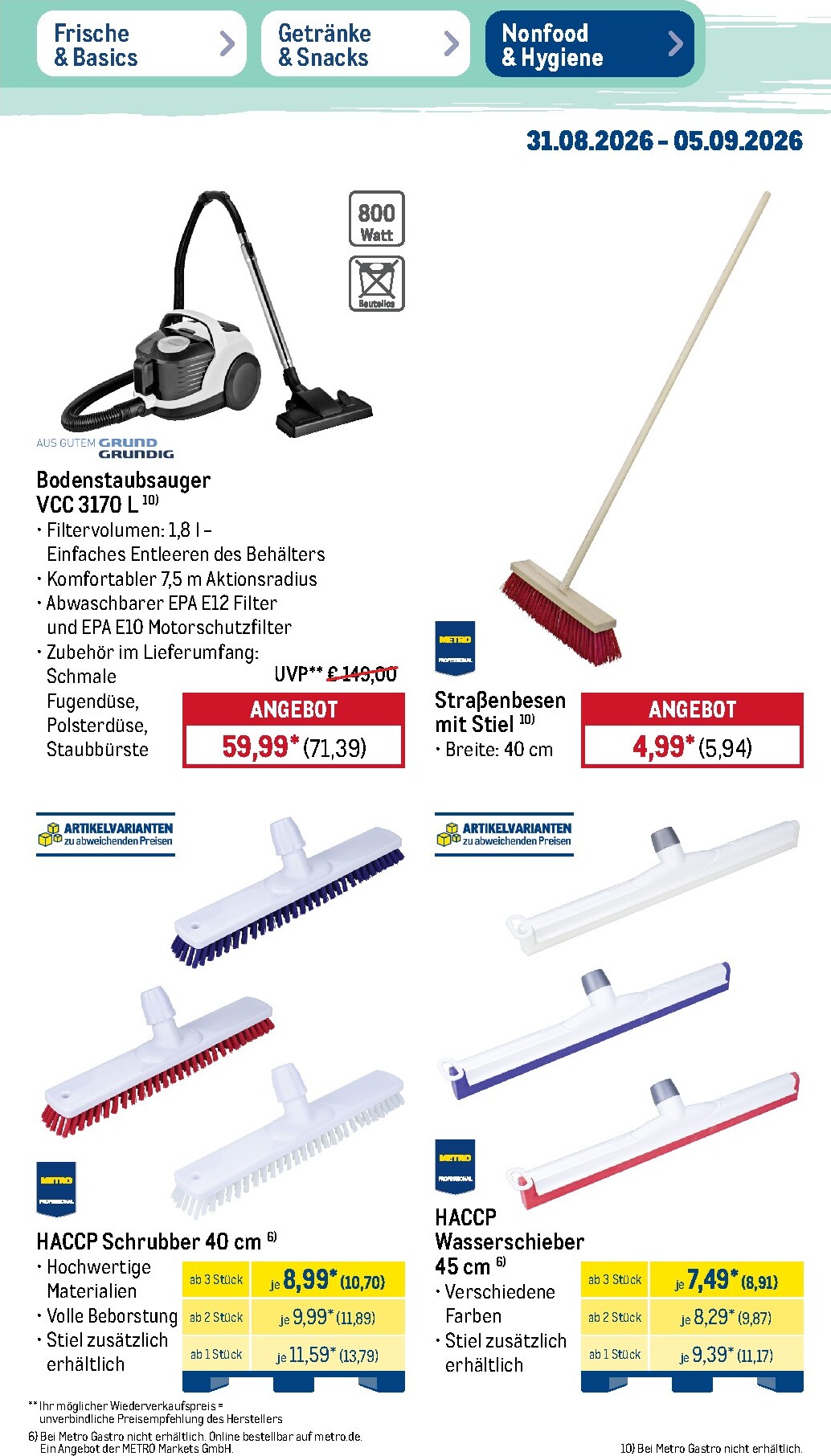 metro - Metro - NonFood Prospekt nächste Woche – von Montag 31.08.2026 bis Samstag 05.09.2026 - page: 12