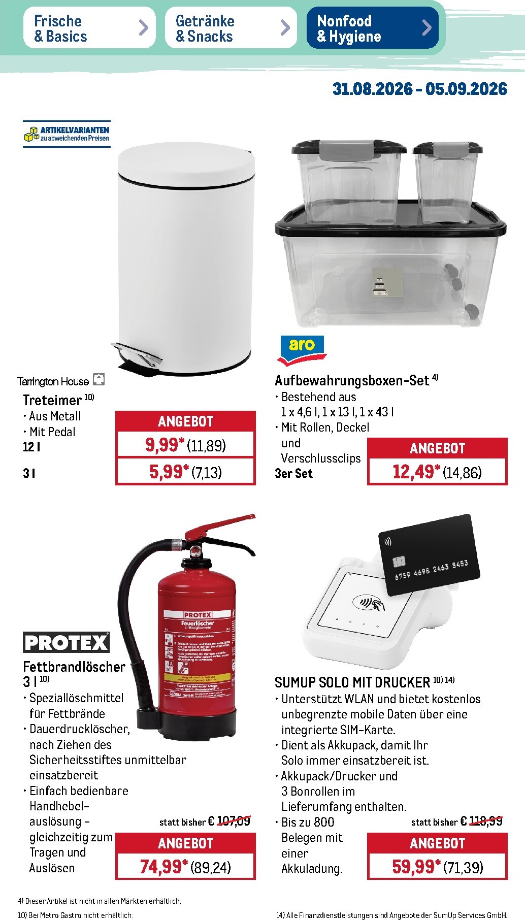 metro - Metro - NonFood Prospekt nächste Woche – von Montag 31.08.2026 bis Samstag 05.09.2026 - page: 8