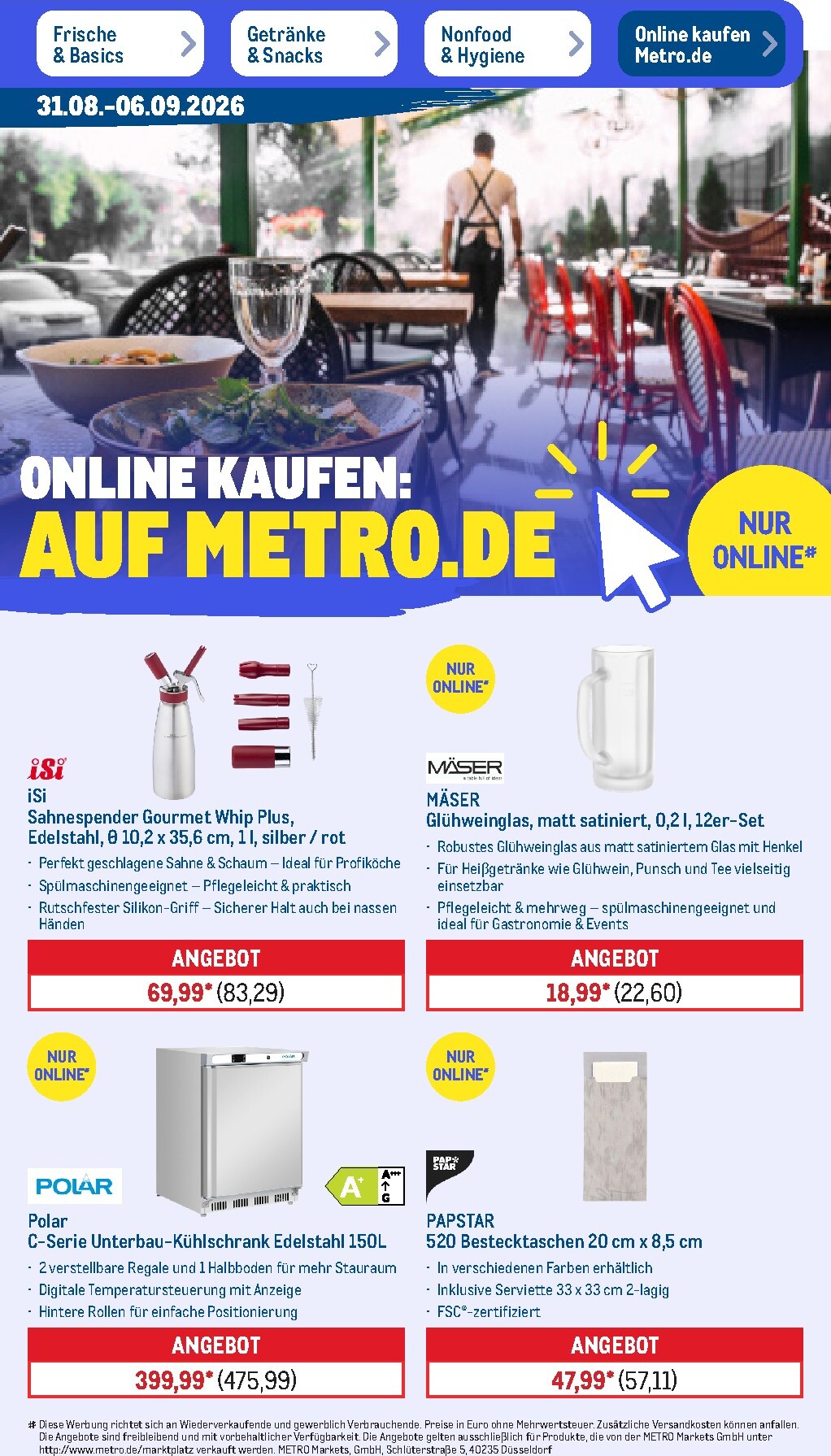 metro - Metro - NonFood Prospekt nächste Woche – von Montag 31.08.2026 bis Samstag 05.09.2026 - page: 16