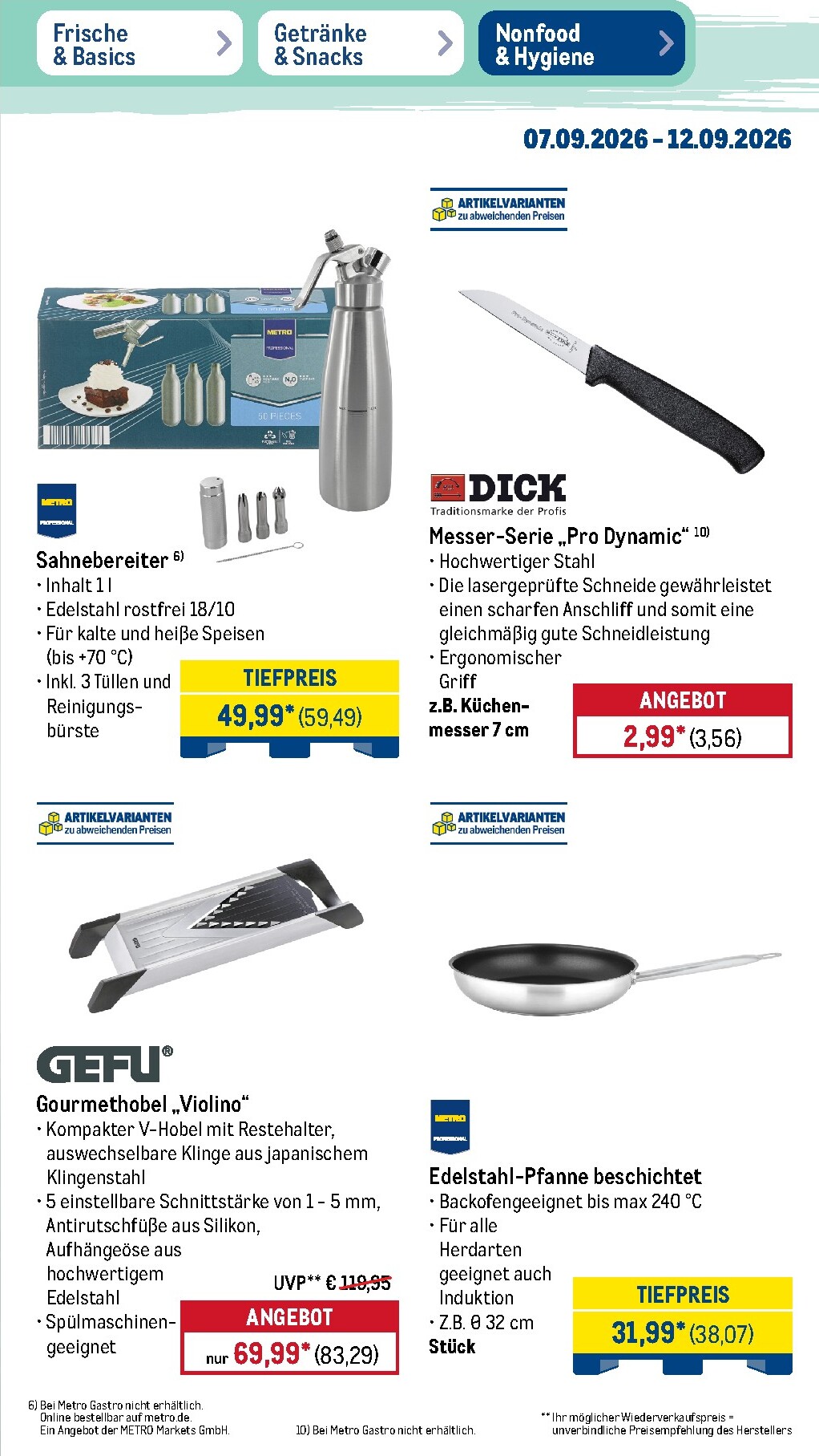 metro - Metro Prospekt nächste Woche – von Montag 07.09.2026 bis Samstag 12.09.2026 - page: 43