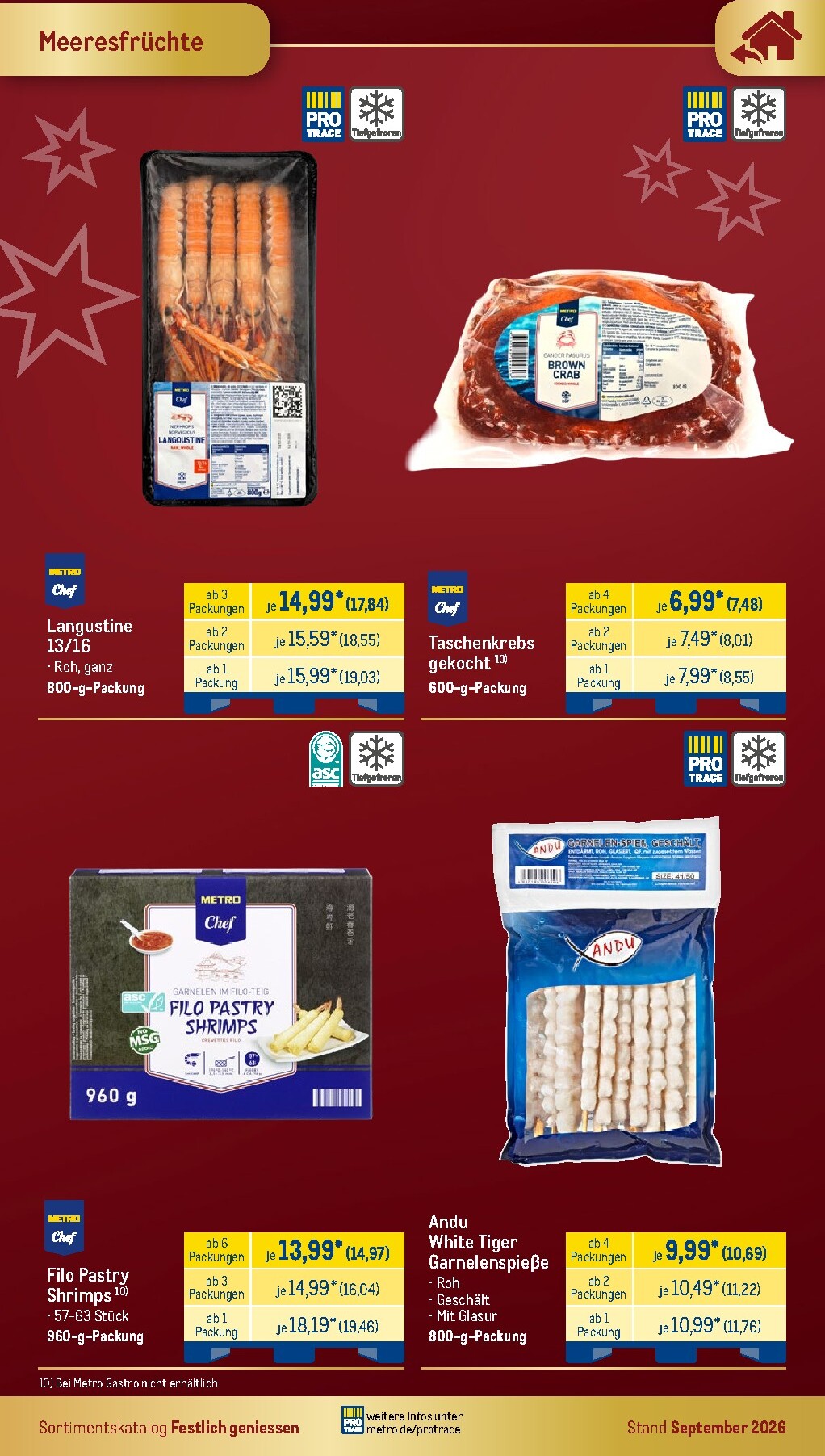 metro - Metro - Festlich Geniessen Prospekt – von Dienstag 01.09.2026 bis Donnerstag 31.12.2026 - page: 14
