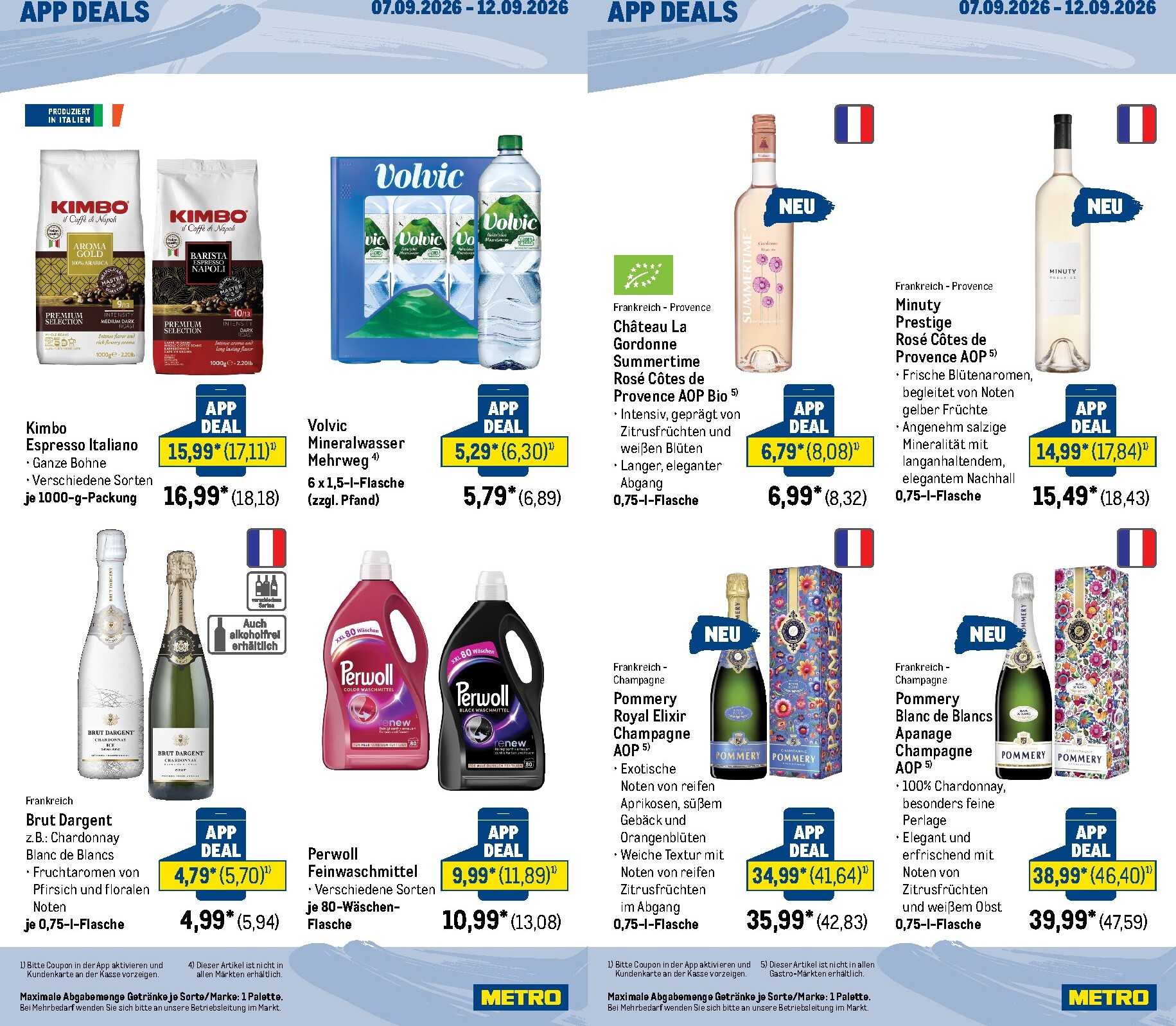 metro - Metro - App Deals Prospekt nächste Woche – von Montag 07.09.2026 bis Samstag 12.09.2026 - page: 2
