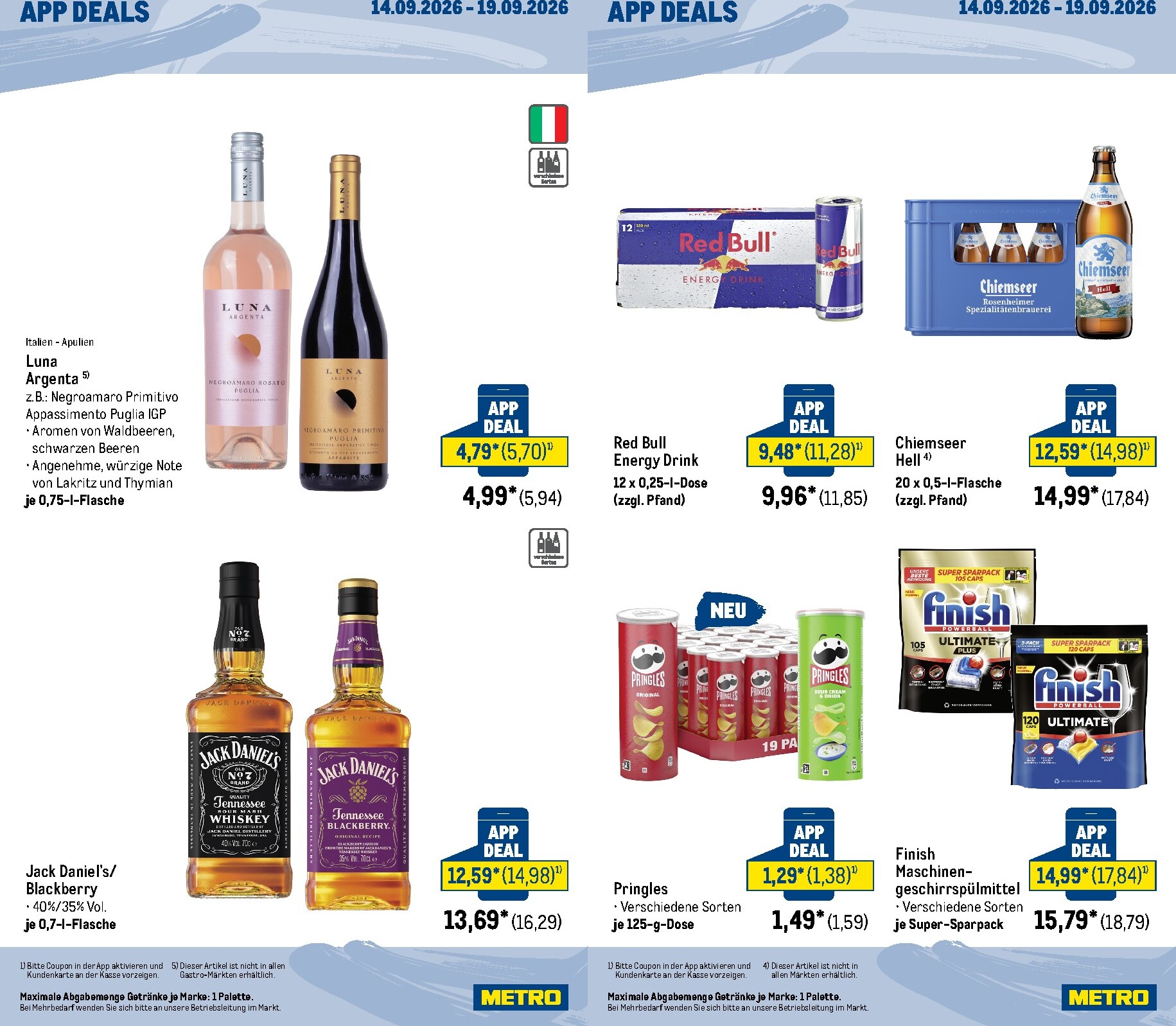 metro - Metro - App Deals Prospekt nächste Woche – von Montag 14.09.2026 bis Samstag 19.09.2026 - page: 2