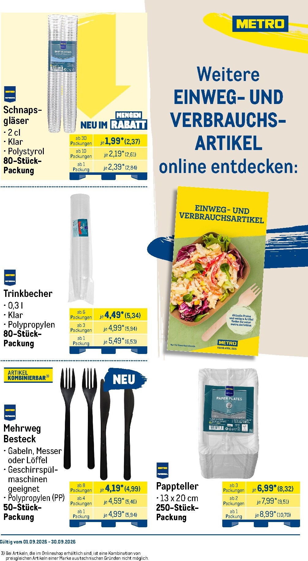 metro - Metro - Monats Menü Prospekt – von Dienstag 01.09.2026 bis Mittwoch 30.09.2026 - page: 32