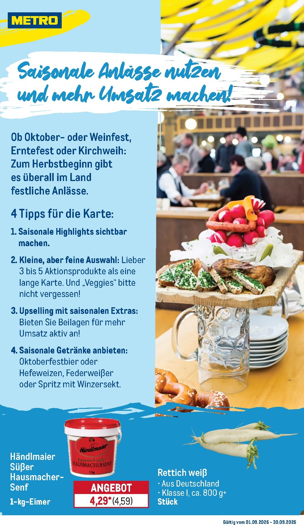 metro - Metro - Monats Menü Prospekt – von Dienstag 01.09.2026 bis Mittwoch 30.09.2026 - page: 5