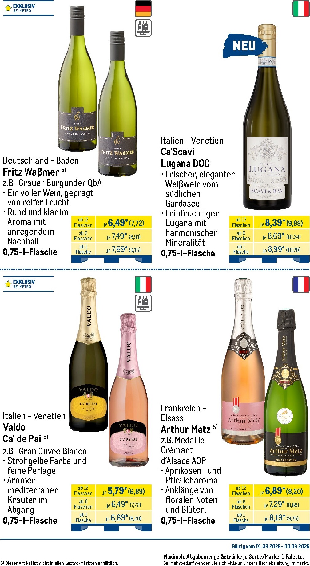 metro - Metro - Monats Menü Prospekt – von Dienstag 01.09.2026 bis Mittwoch 30.09.2026 - page: 27