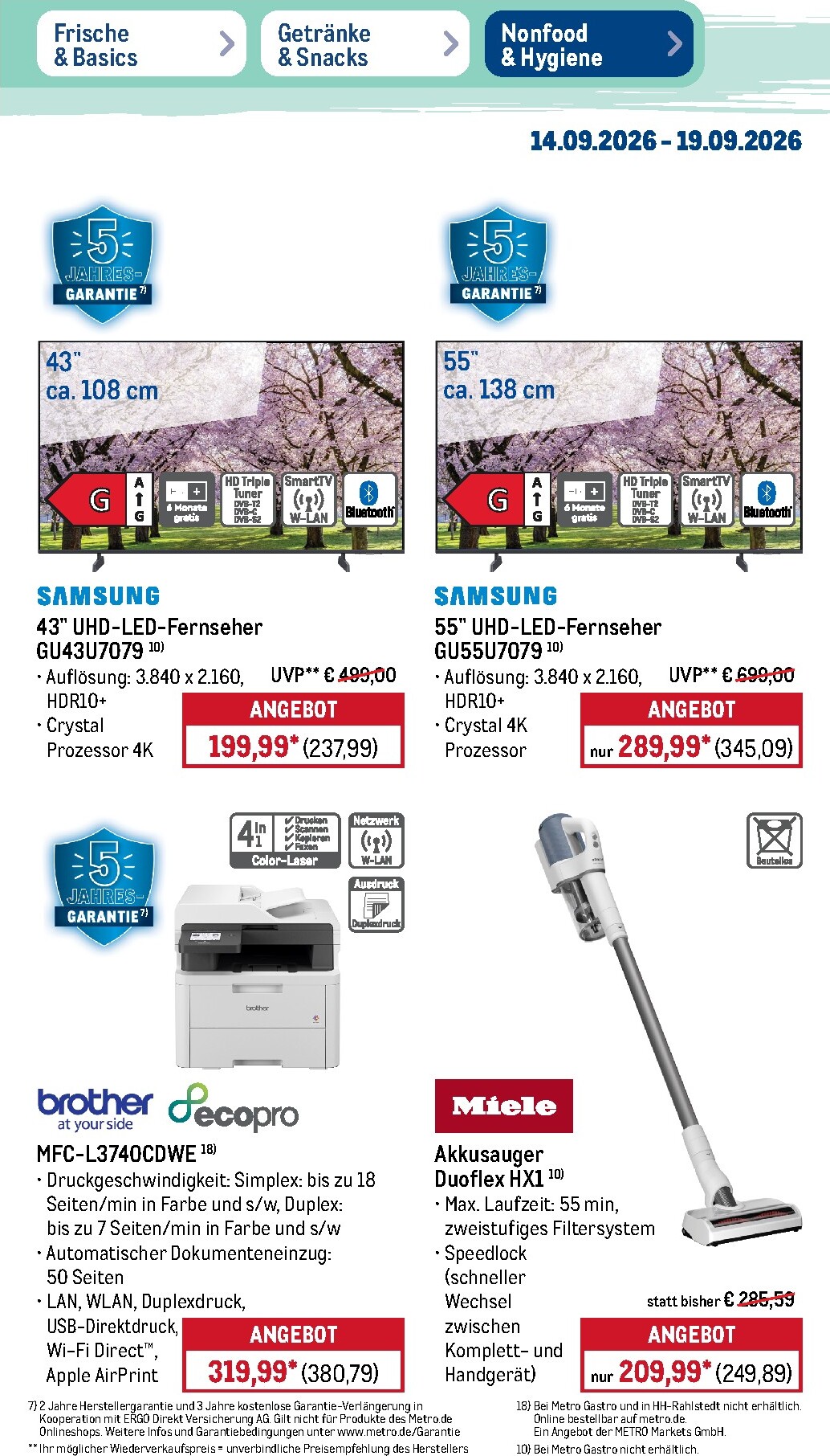 metro - Metro - NonFood Prospekt nächste Woche – von Montag 14.09.2026 bis Samstag 19.09.2026 - page: 12