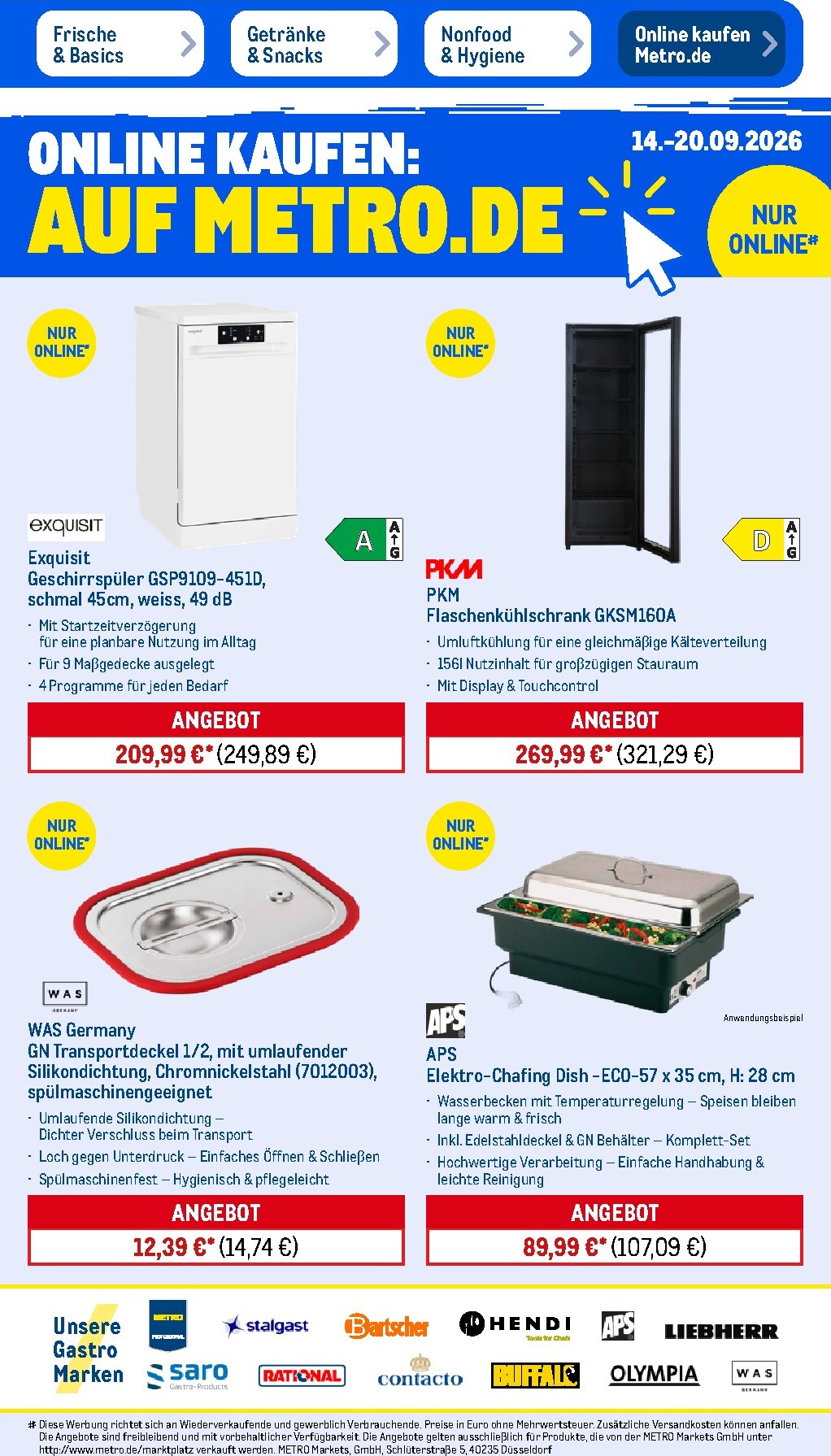 metro - Metro - NonFood Prospekt – von Montag 14.09.2026 bis Samstag 19.09.2026 - page: 16