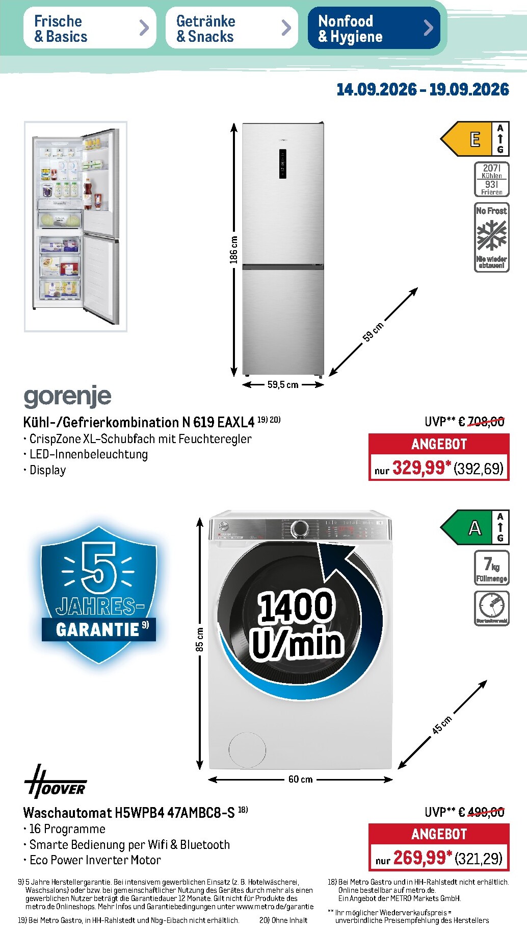 metro - Metro - NonFood Prospekt – von Montag 14.09.2026 bis Samstag 19.09.2026 - page: 10