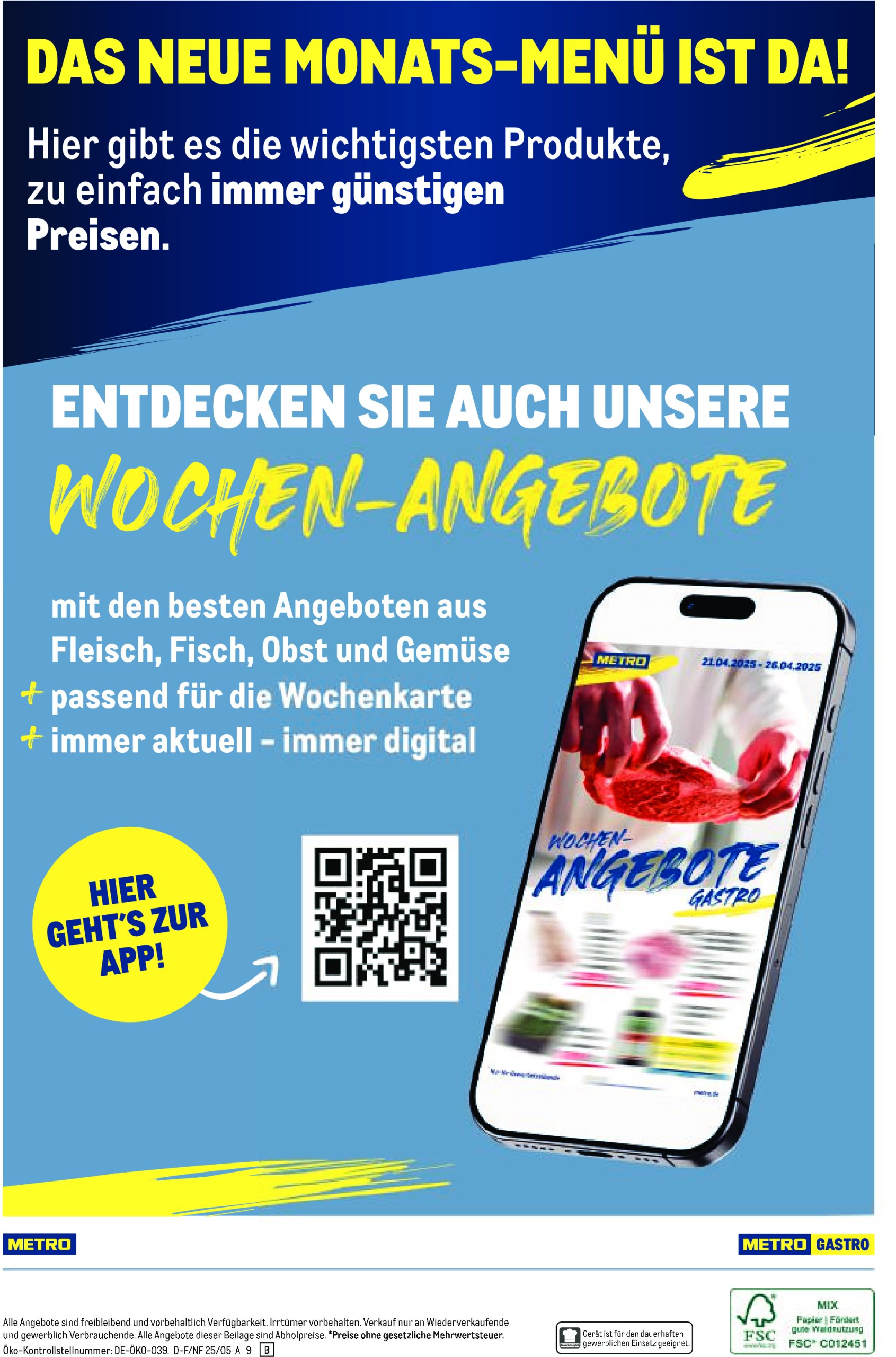 metro - Metro - Monats-Menü-Prospekt gültig von 01.05. bis 31.05. - page: 22