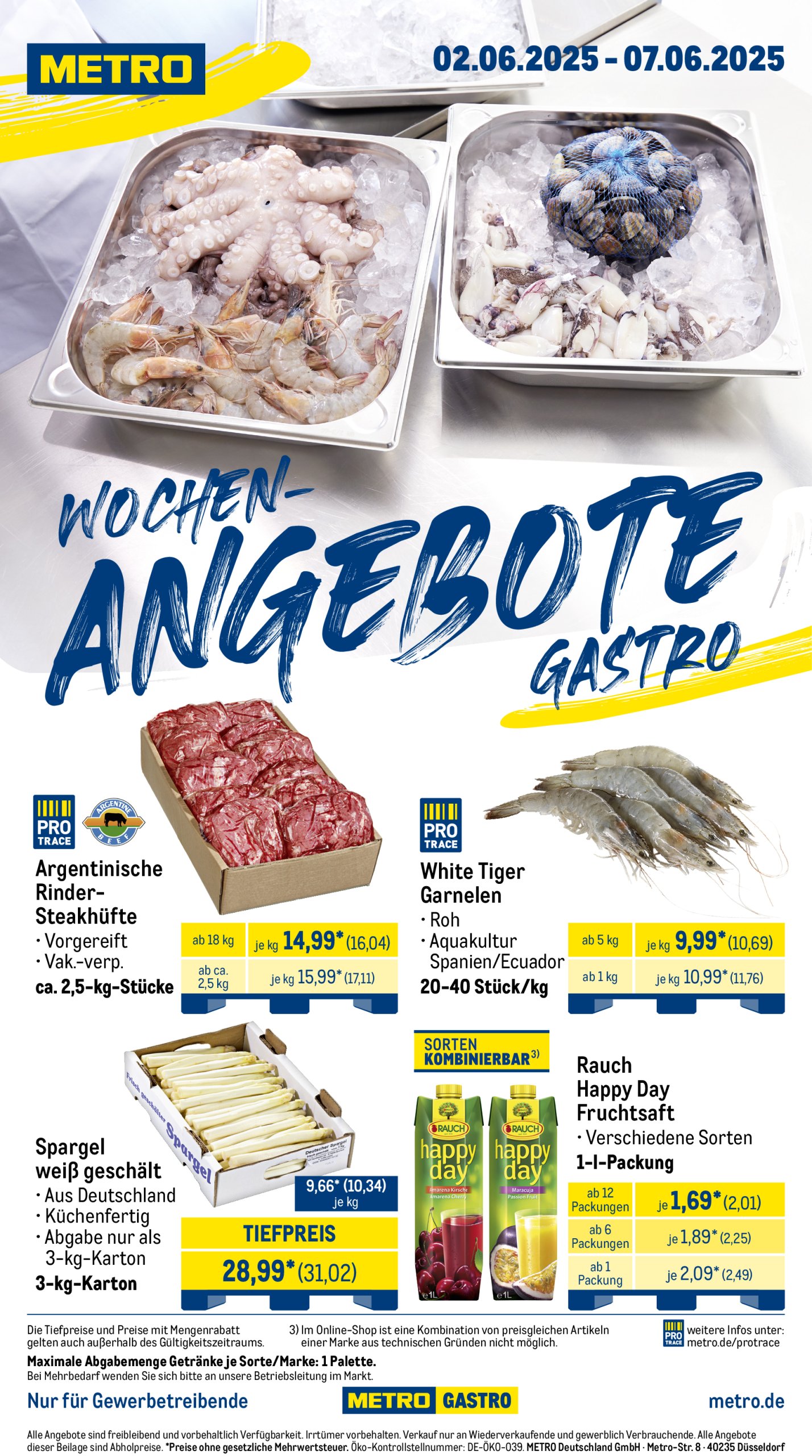 metro - Metro - Wochen-Angebote Gastro-Prospekt gültig von 02.06. bis 07.06.