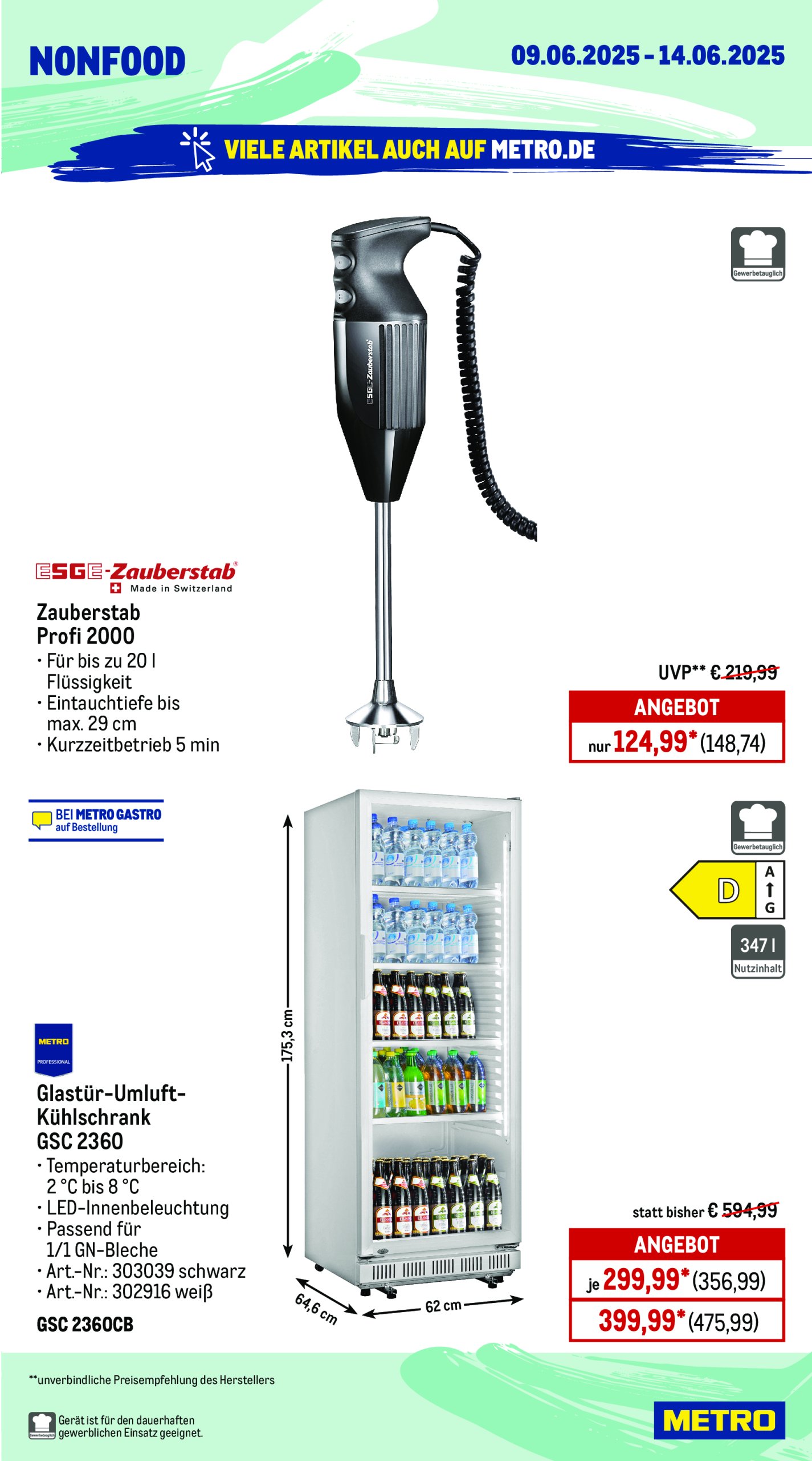 metro - Metro - Wochen-Angebote Gastro-Prospekt gültig vom 09.06. bis 14.06. - page: 17