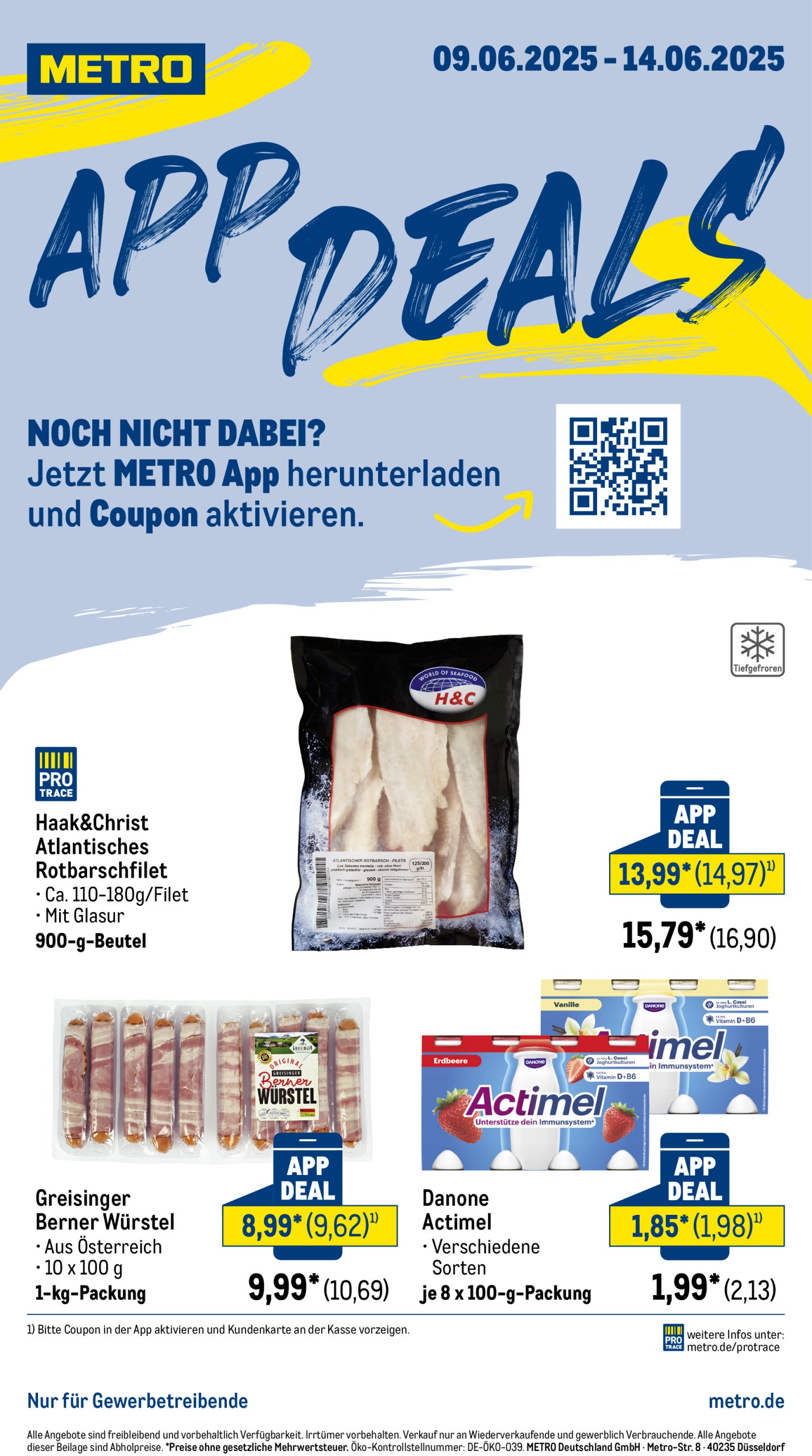 metro - Metro - App Deals-Prospekt gültig vom 09.06. bis 14.06. - page: 1