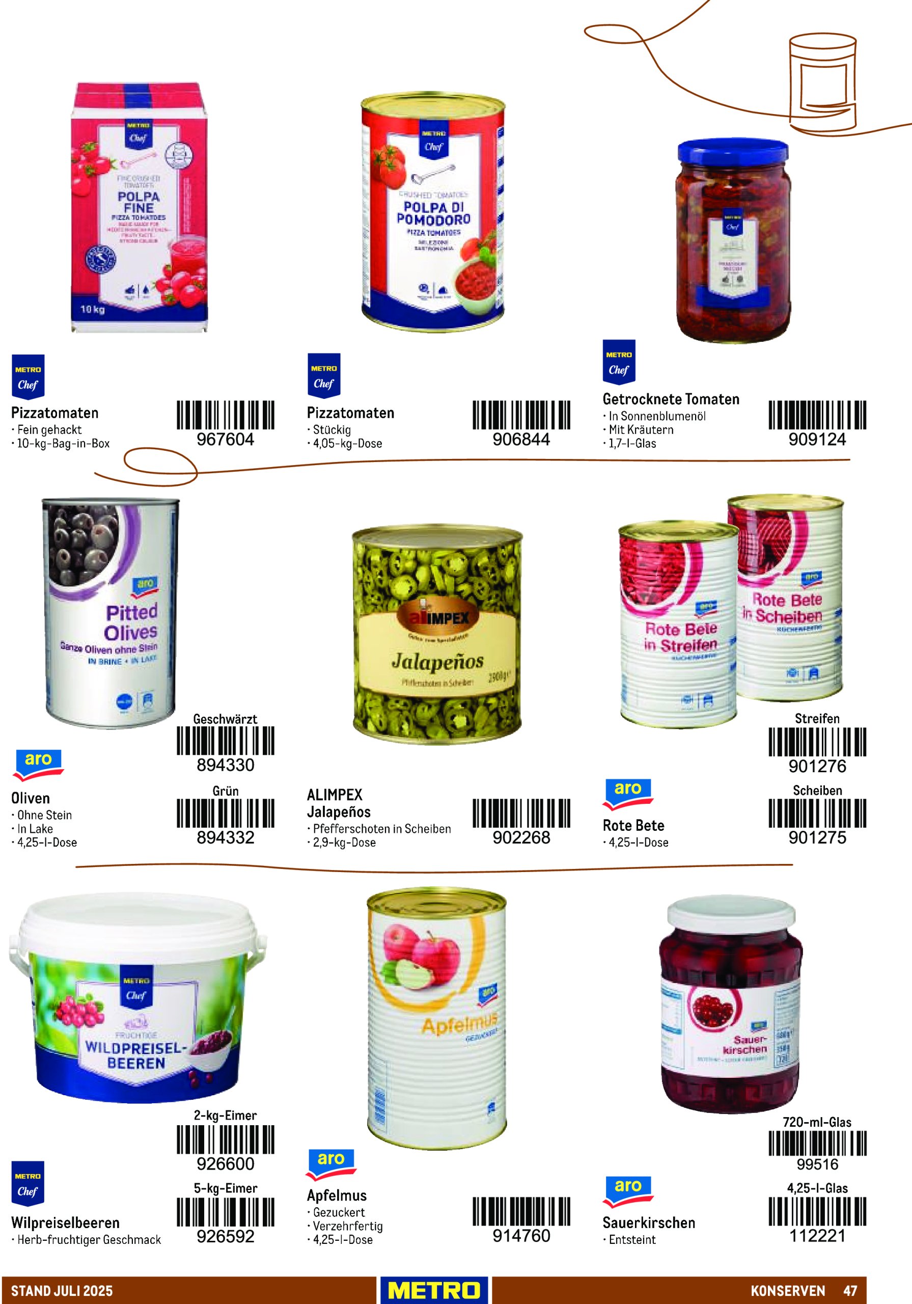 metro - Metro - Sortimentskatalog Lieferservice-Prospekt gültig vom 13.07. bis 30.09. - page: 47 metro - Metro - Sortimentskatalog Lieferservice-Prospekt gültig vom 13.07. bis 30.09. - page: 47