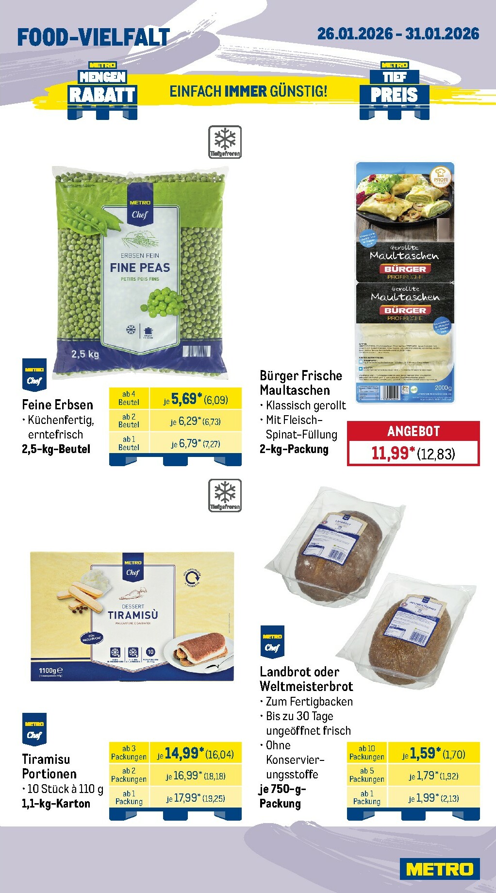 metro - Metro - Wochen-Angebote Gastro-Prospekt gültig vom 26.01. bis 31.01. - page: 12