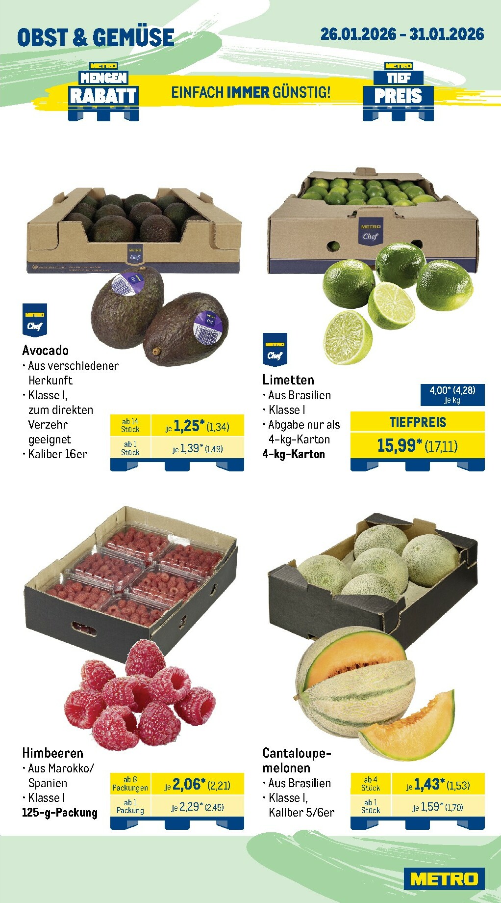 metro - Metro - Wochen-Angebote Gastro-Prospekt gültig vom 26.01. bis 31.01. - page: 8