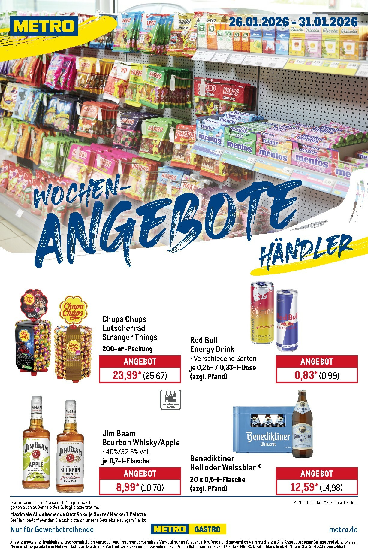 metro - Metro - Wochen-Angebote Händler-Prospekt gültig vom 26.01. bis 31.01.