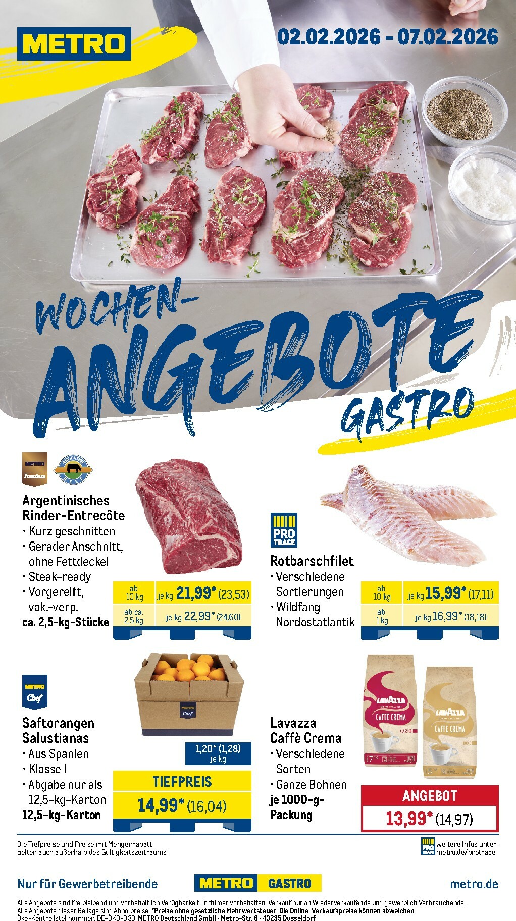 metro - Metro - Wochen-Angebote Gastro-Prospekt gültig vom 02.02.2026 bis 07.02.2026 - page: 1