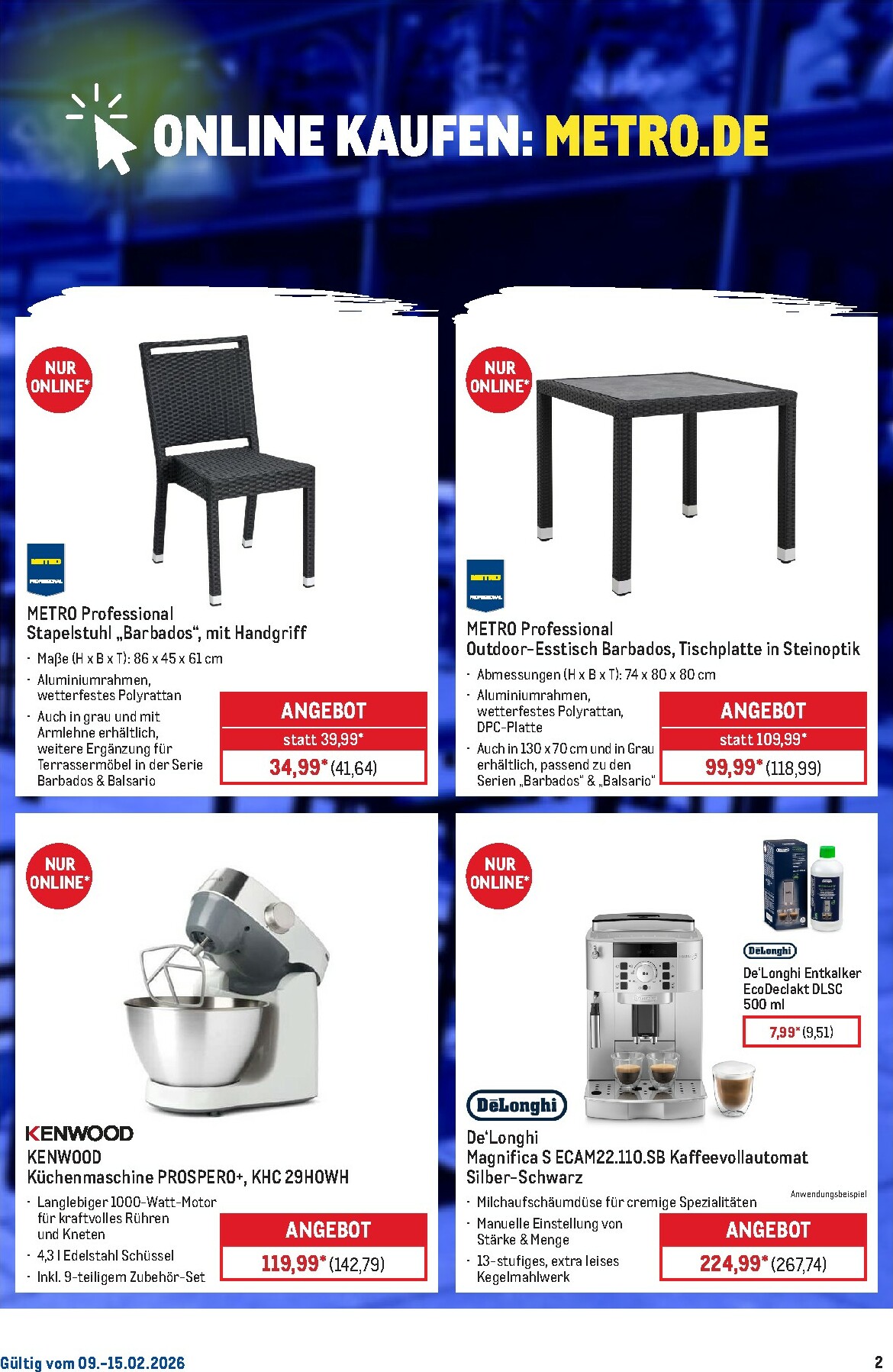 metro - Metro - Online: Wochen-Angebote-Prospekt gültig vom 09.02.2026 bis 15.02.2026 - page: 2