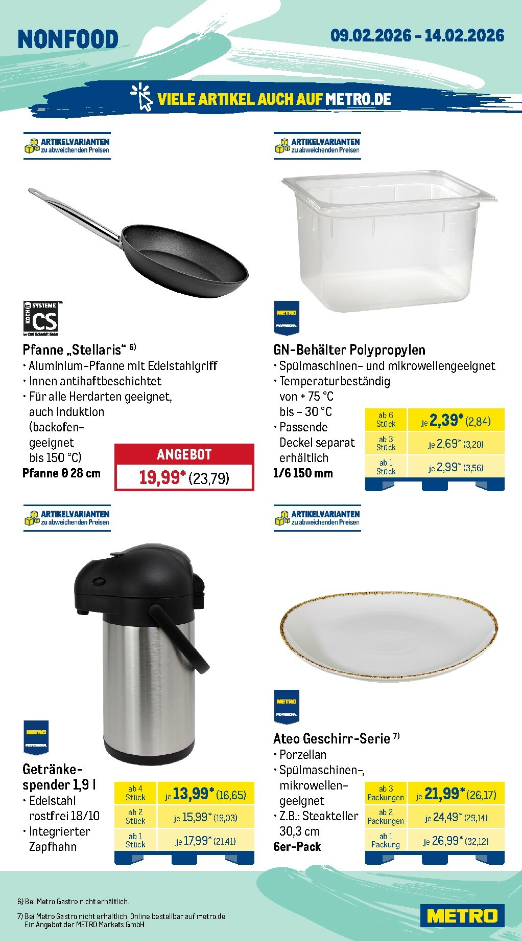 metro - Metro - Wochen-Angebote Gastro-Prospekt gültig vom 09.02.2026 bis 14.02.2026 - page: 21