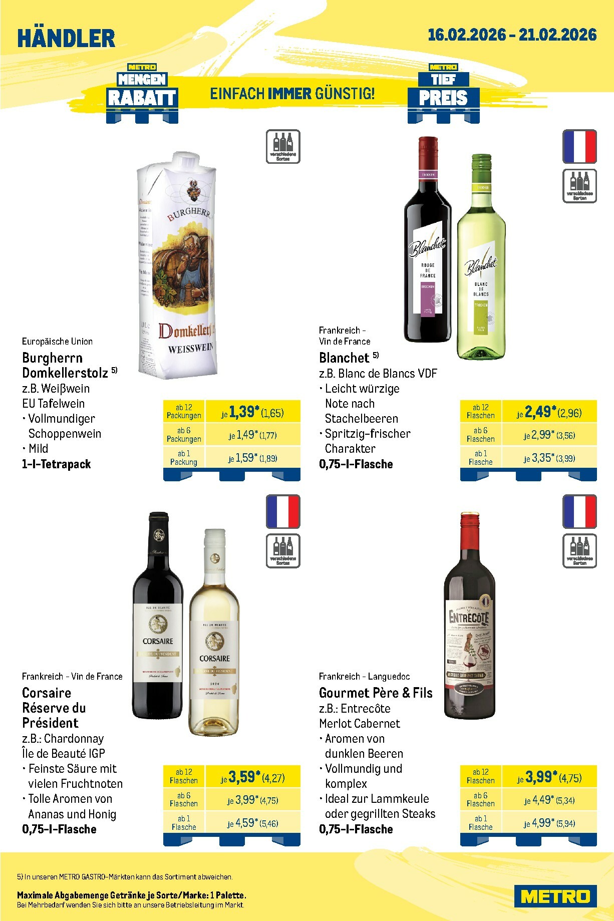 metro - Metro - Wochen-Angebote Händler-Prospekt gültig vom 16.02.2026 bis 21.02.2026 - page: 8