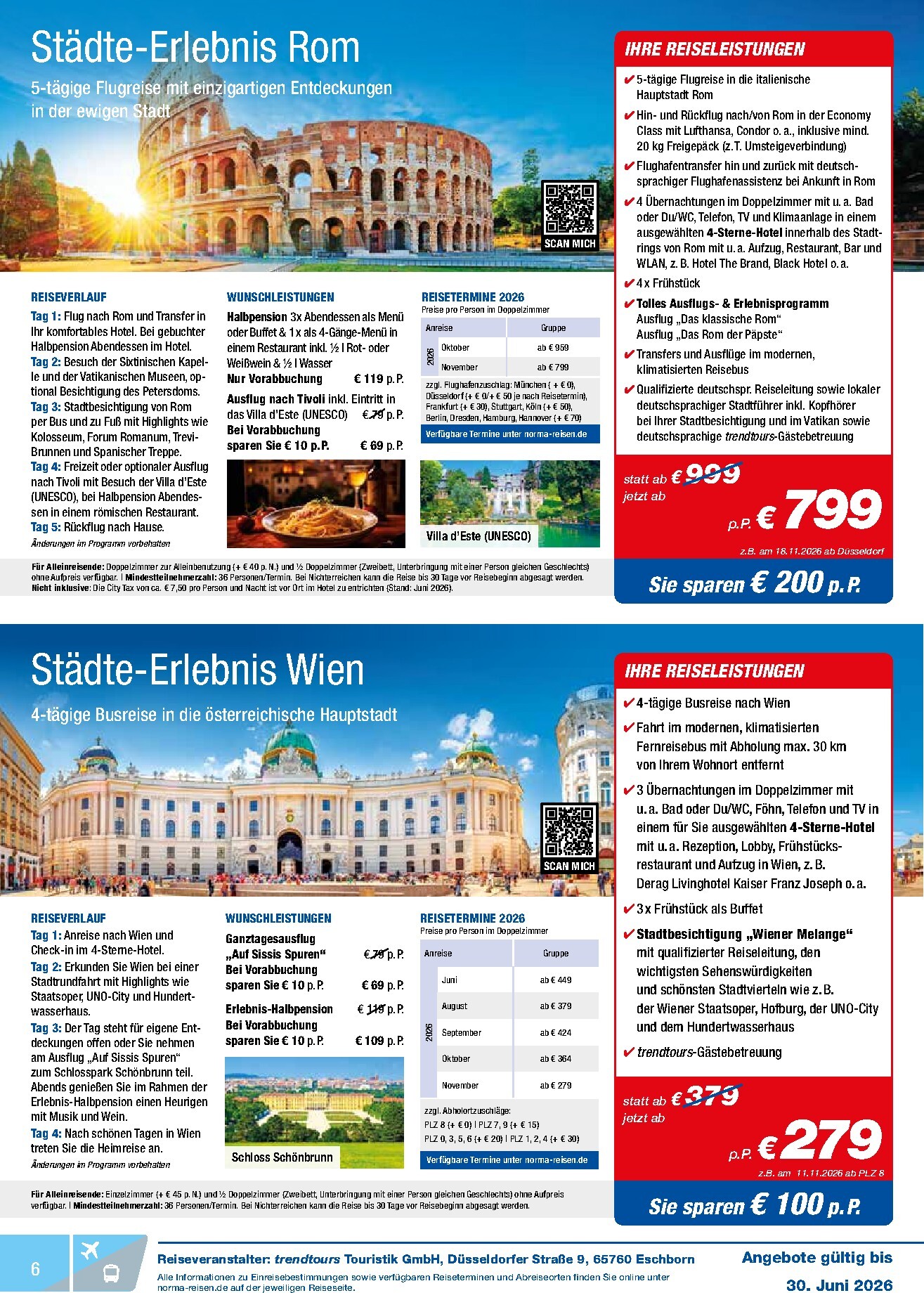 norma - Norma - Reisen Prospekt – von Montag 01.06.2026 bis Dienstag 30.06.2026 - page: 6